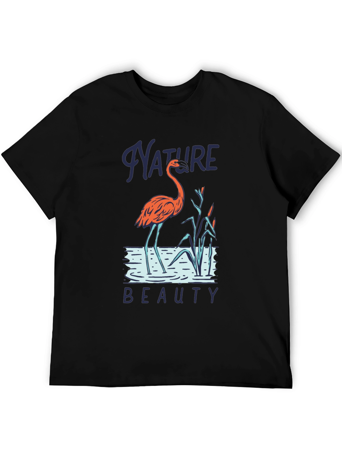 Nature Beauty Flamingo Graphic Tee