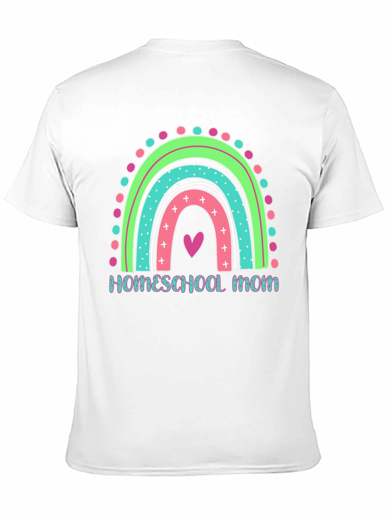 Homeschool Mom Rainbow Graphic Tee