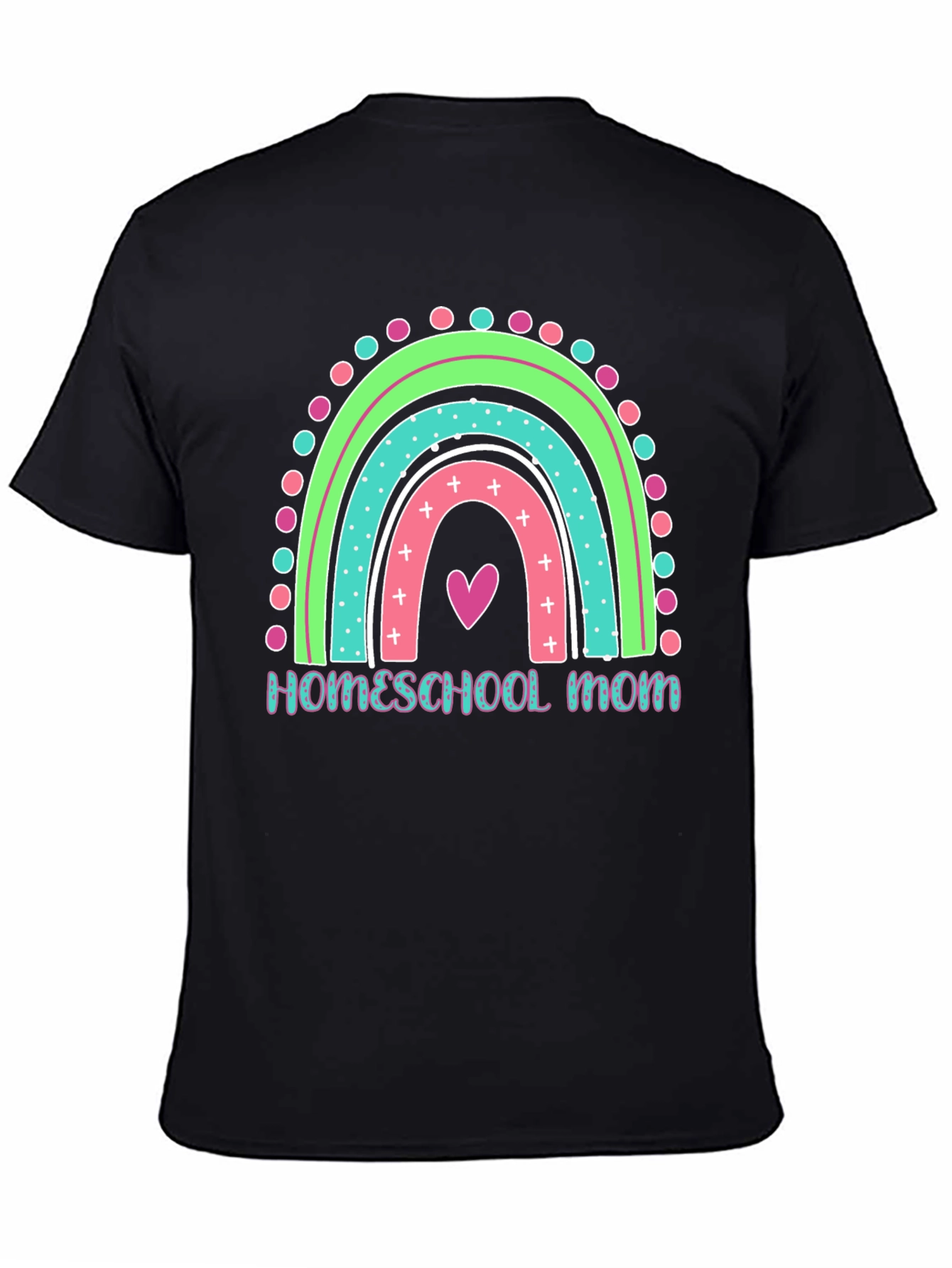 Homeschool Mom Rainbow Graphic Tee