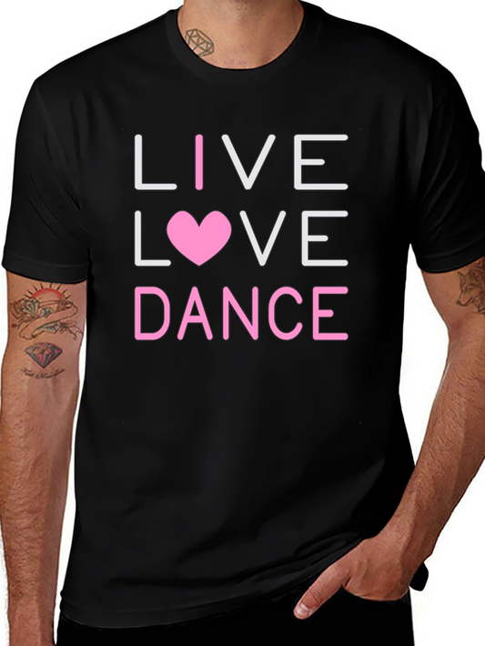 Live Love Dance Graphic Tee - Black
