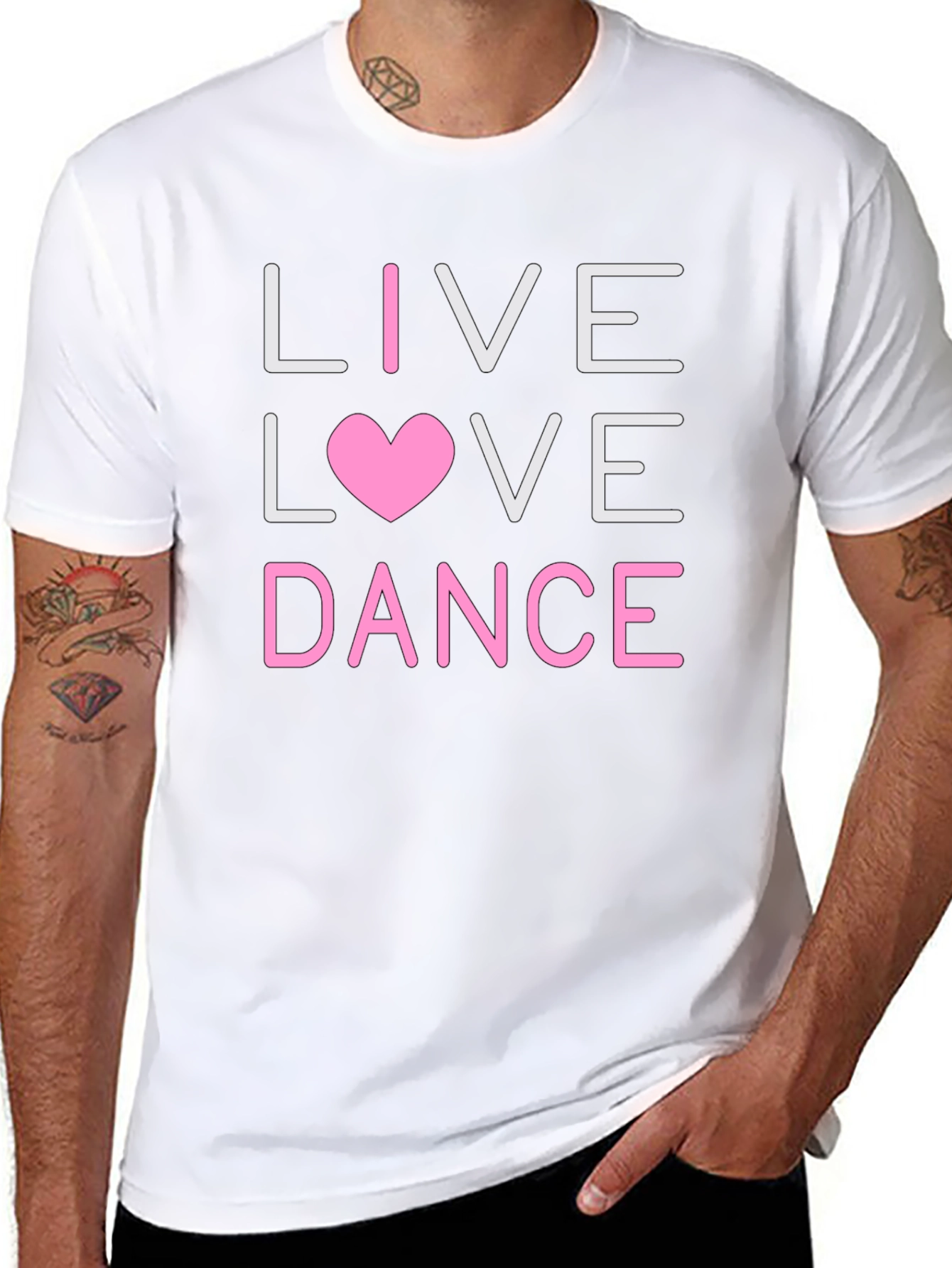 Live Love Dance Graphic Tee - Black