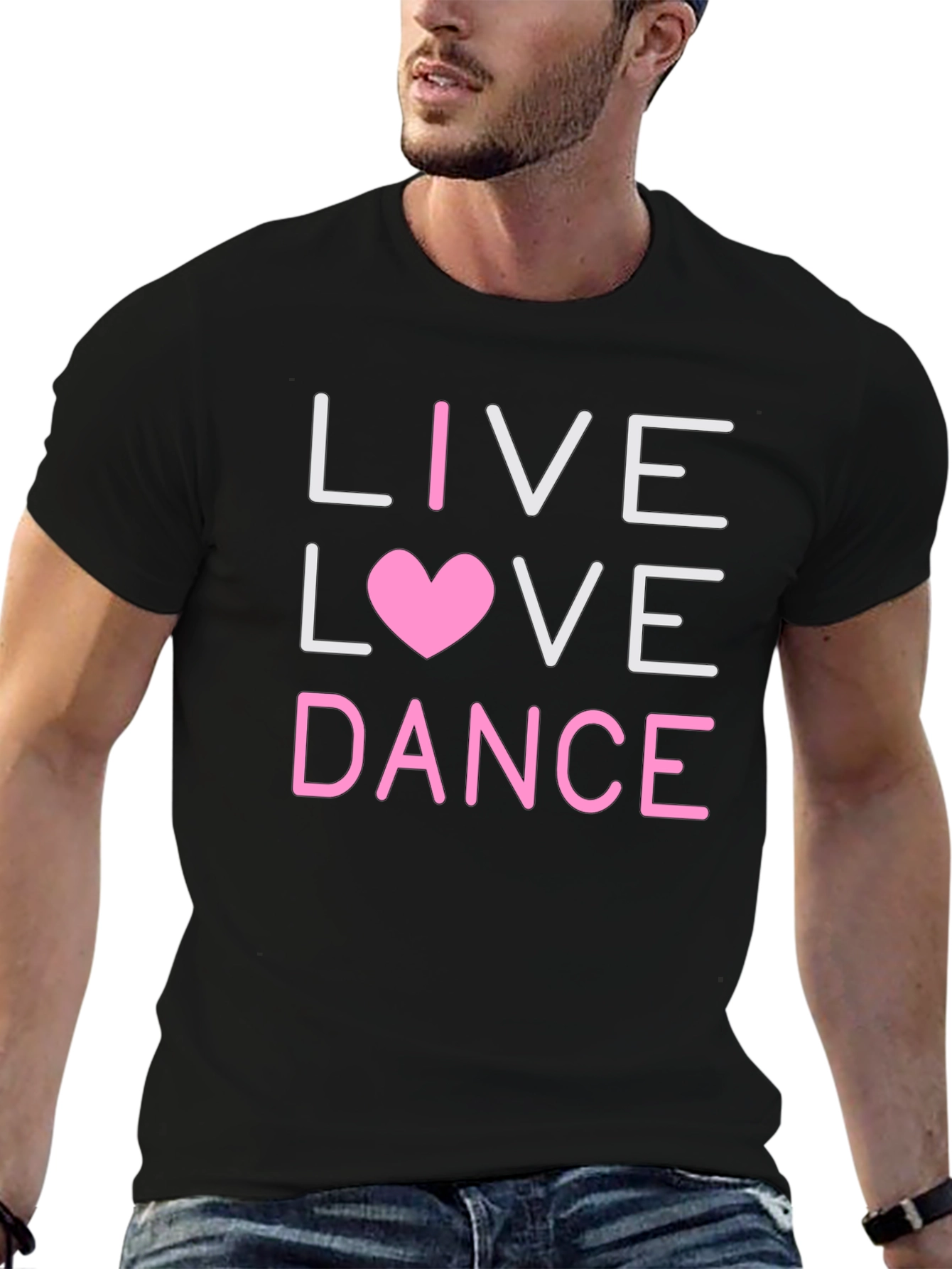 Live Love Dance Graphic Tee - Black