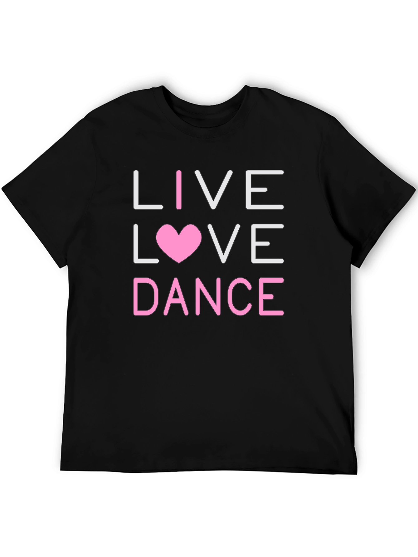 Live Love Dance Graphic Tee - Black
