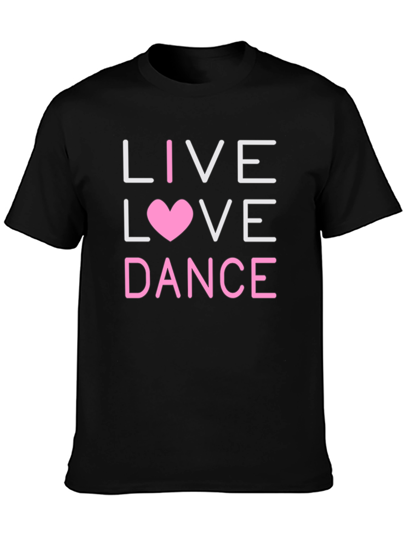 Live Love Dance Graphic Tee - Black