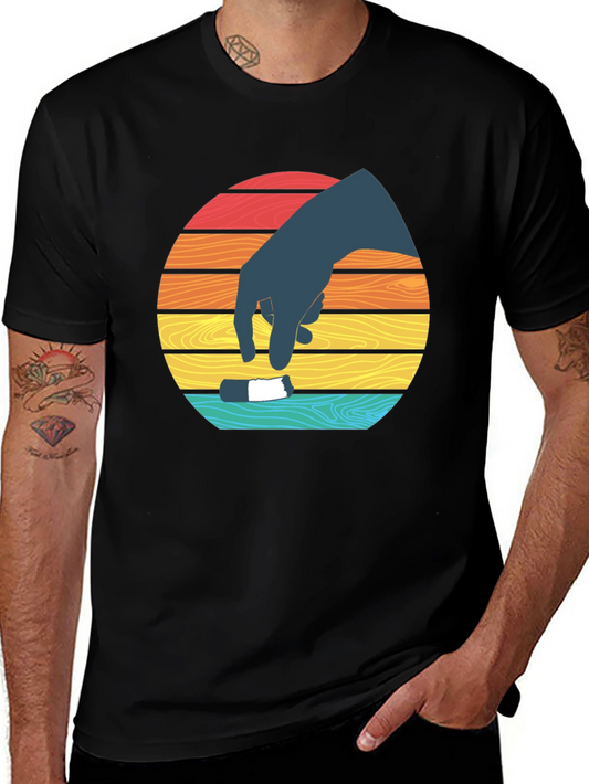 Retro Sunset Hand T-Shirt