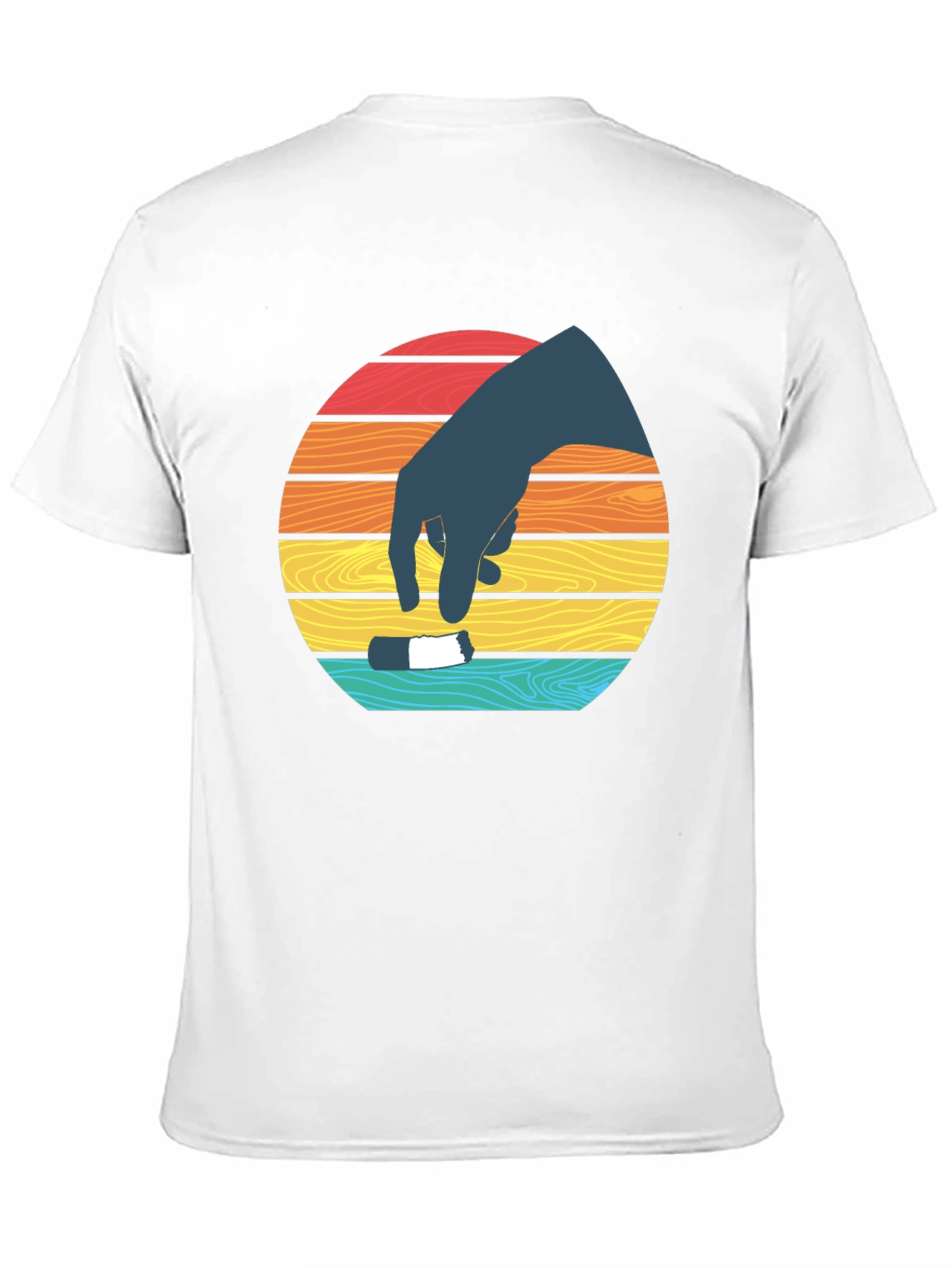Retro Sunset Hand T-Shirt