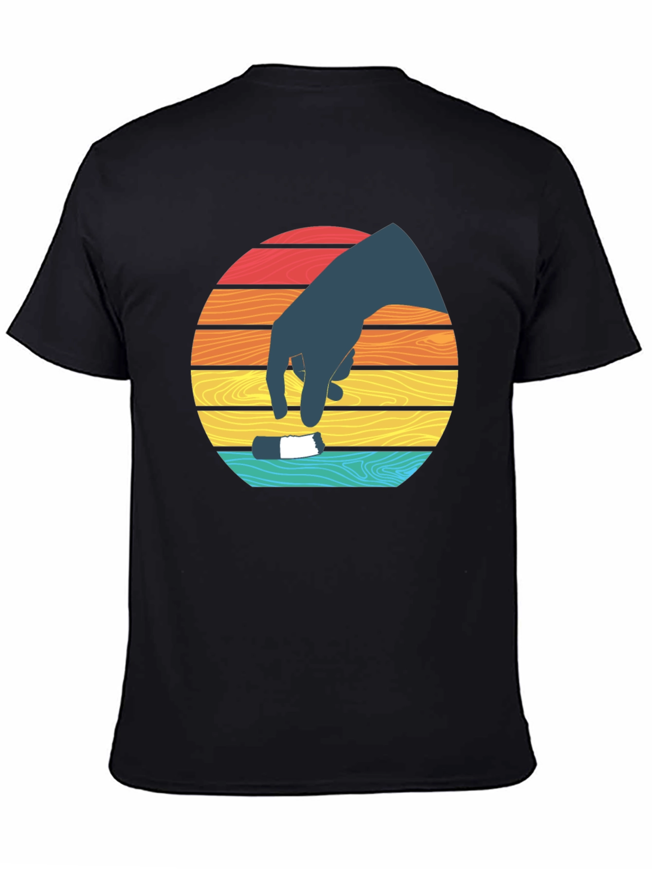 Retro Sunset Hand T-Shirt