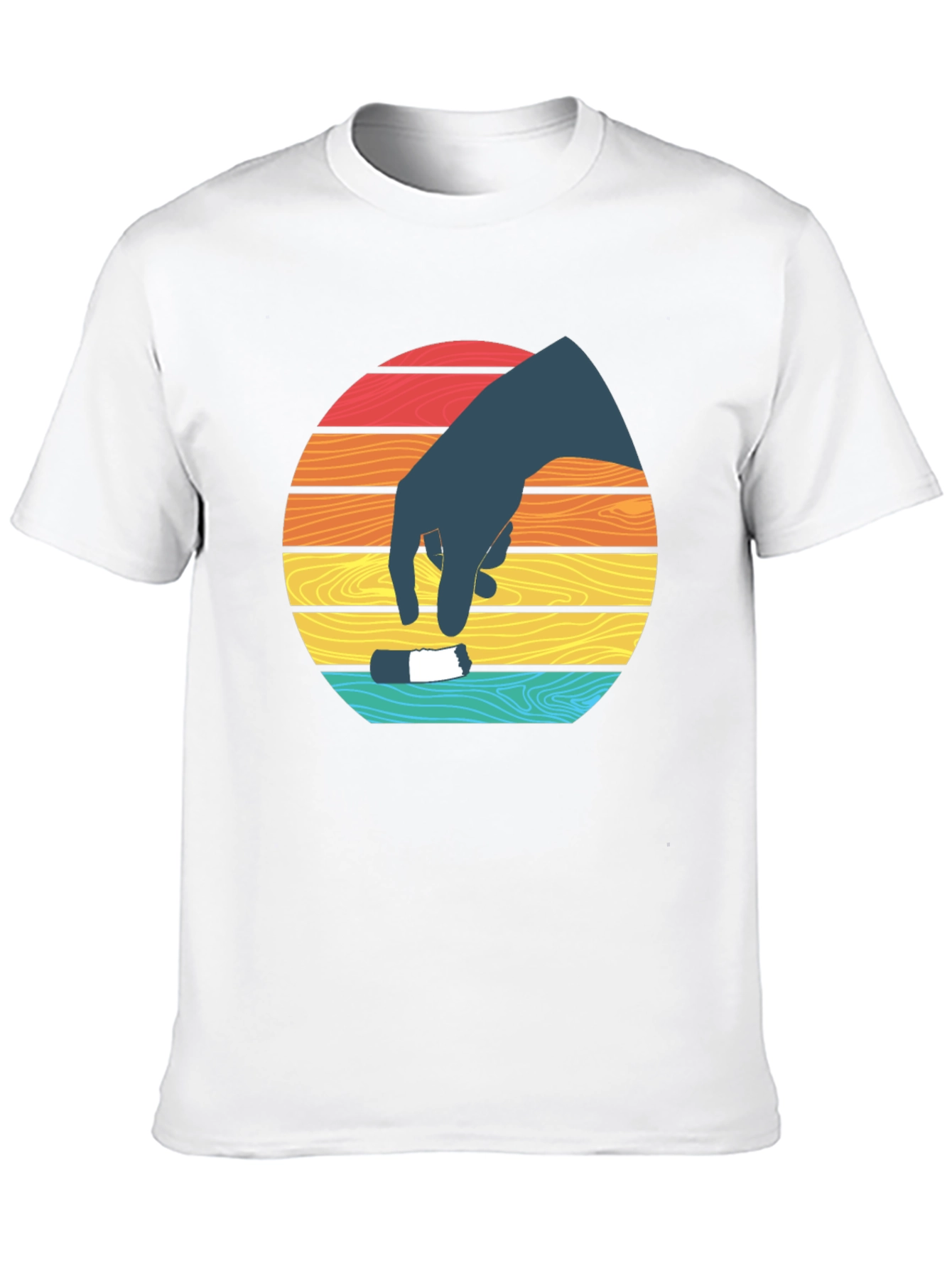Retro Sunset Hand T-Shirt