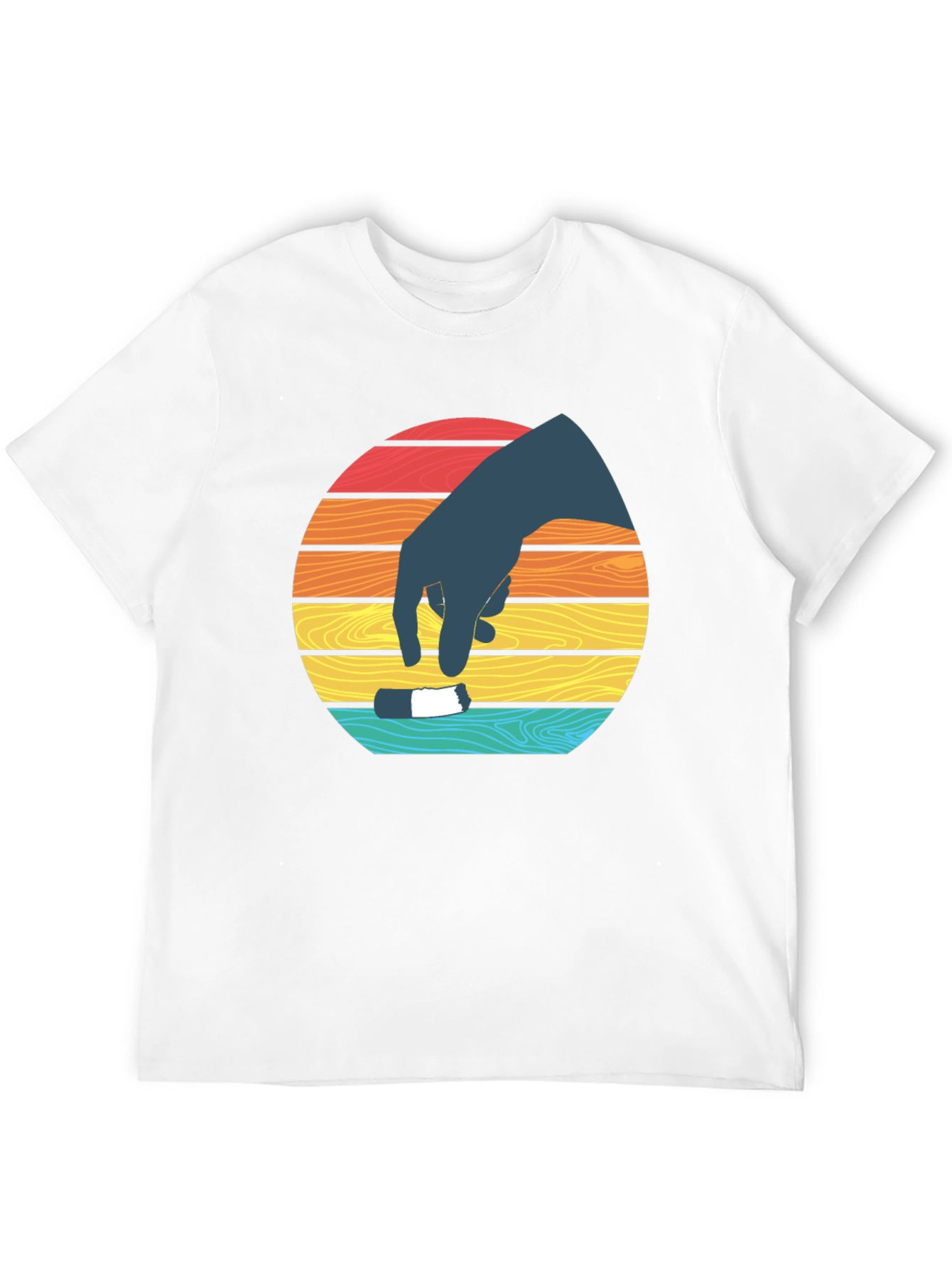 Retro Sunset Hand T-Shirt