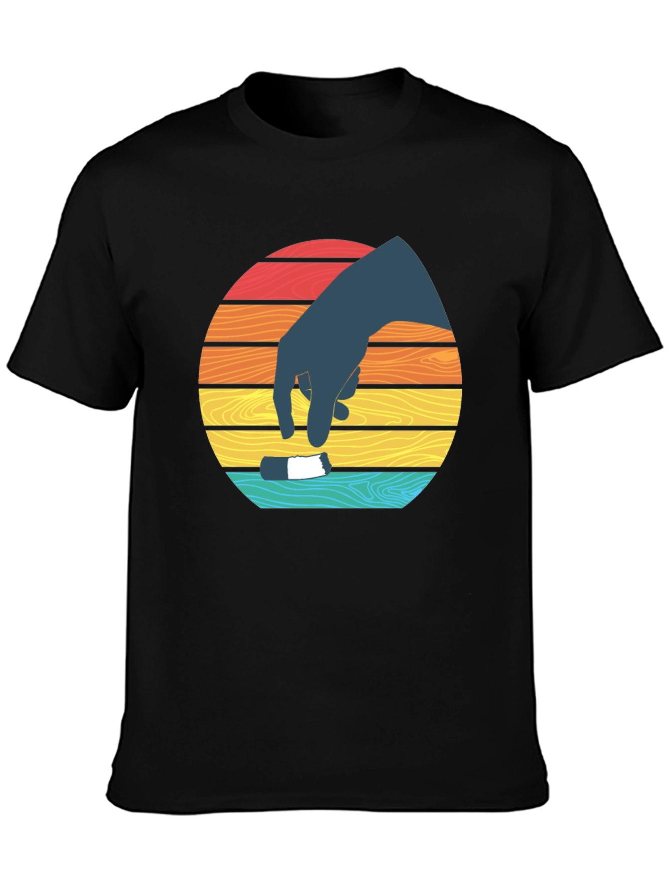 Retro Sunset Hand T-Shirt