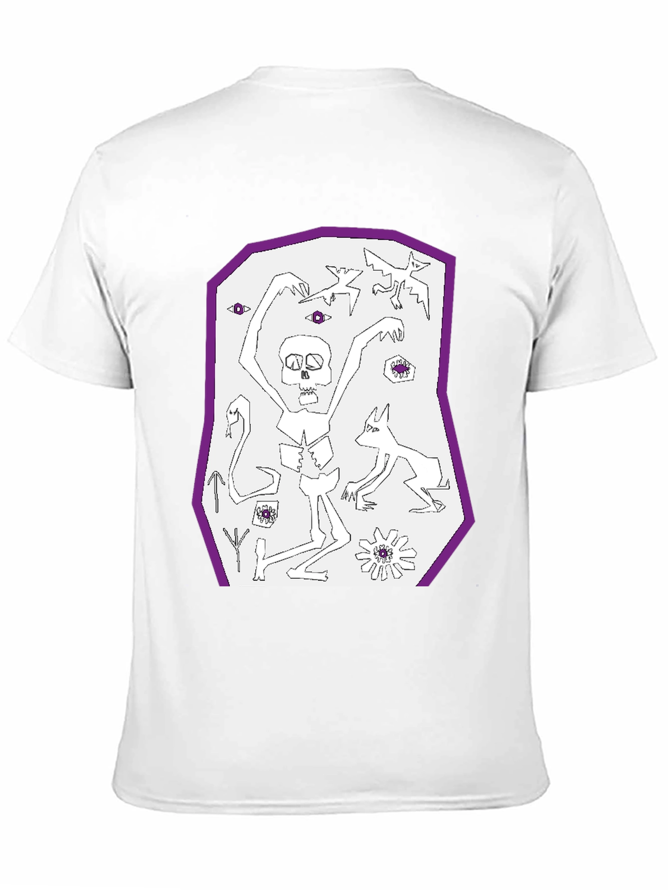 Unique Graphic Print Black T-Shirt