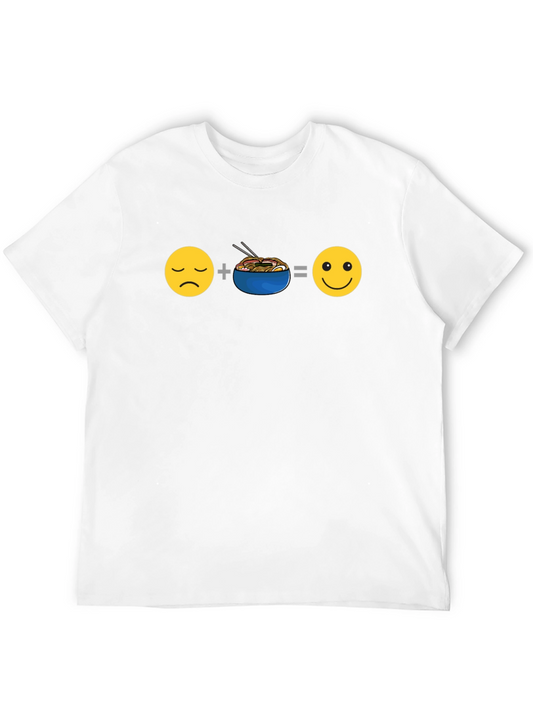 Ramen Equals Happy T-Shirt - Black