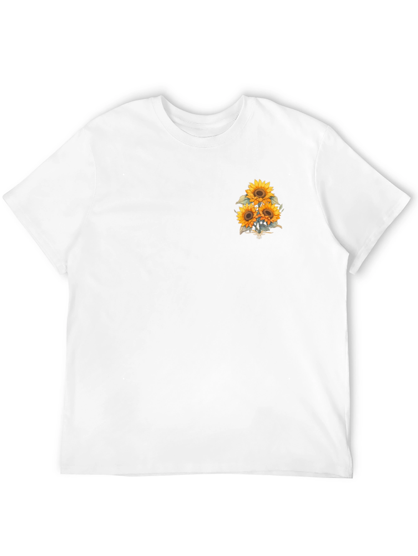 Sunflower Graphic T-Shirt - Casual Black Tee