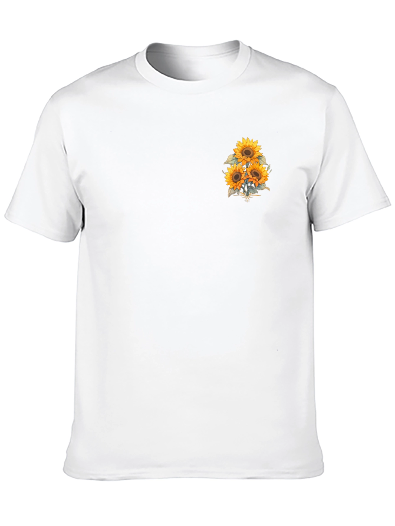 Sunflower Graphic T-Shirt - Casual Black Tee