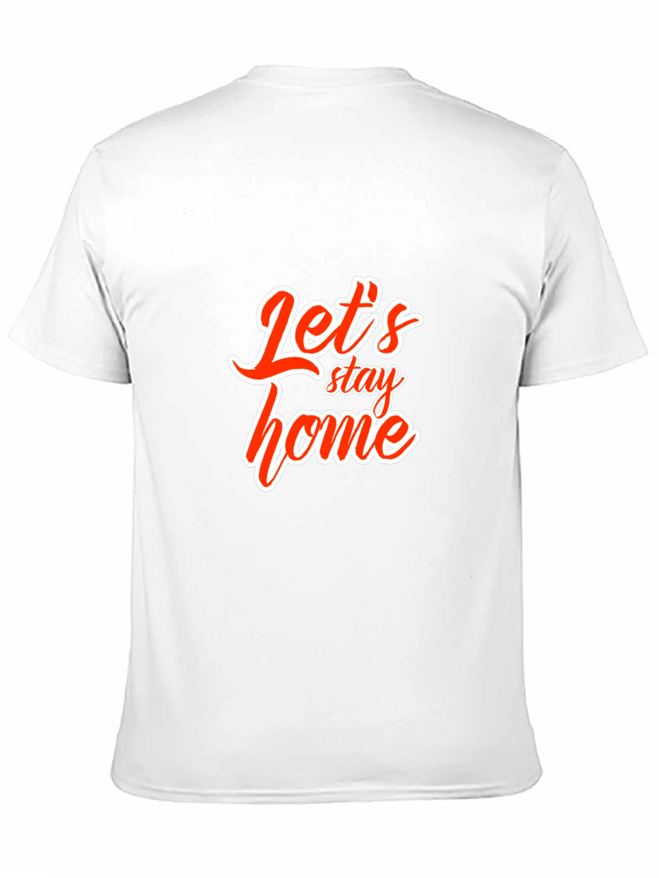 Lets Stay Home Black Graphic Tee