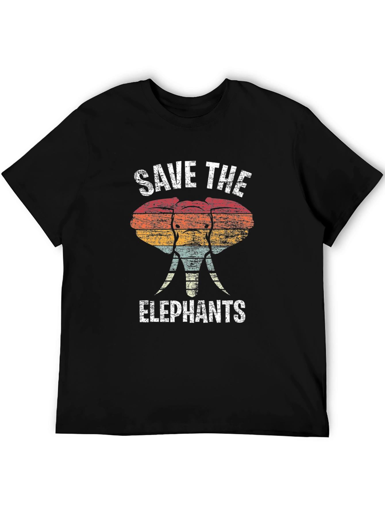 Save the Elephants Retro T-Shirt