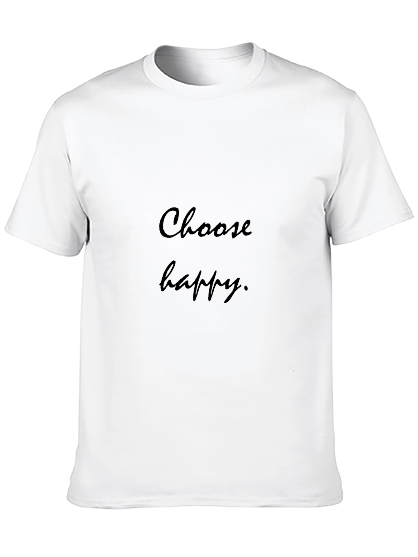 Choose Happy Graphic Black Tee