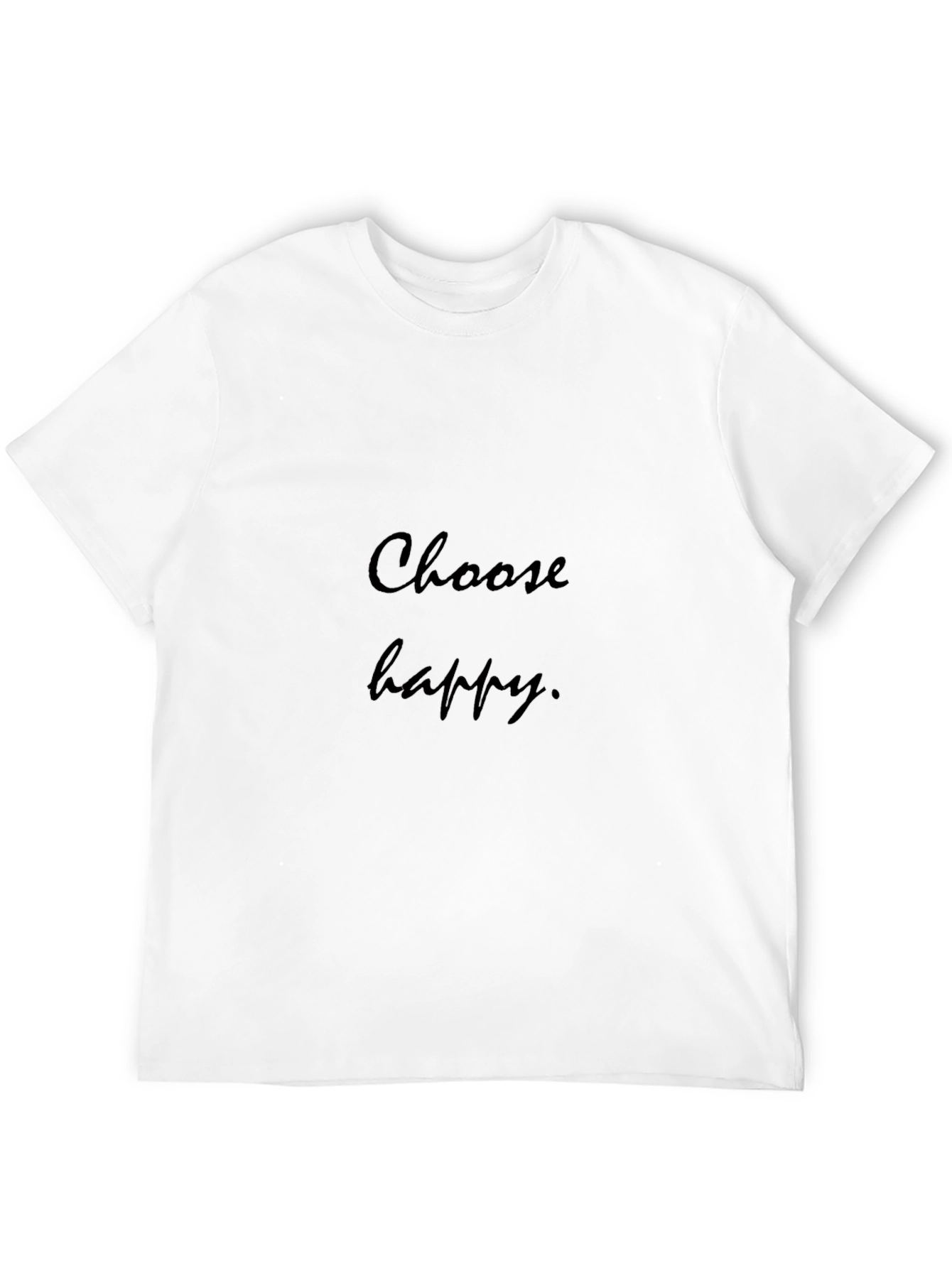 Choose Happy Graphic Black Tee
