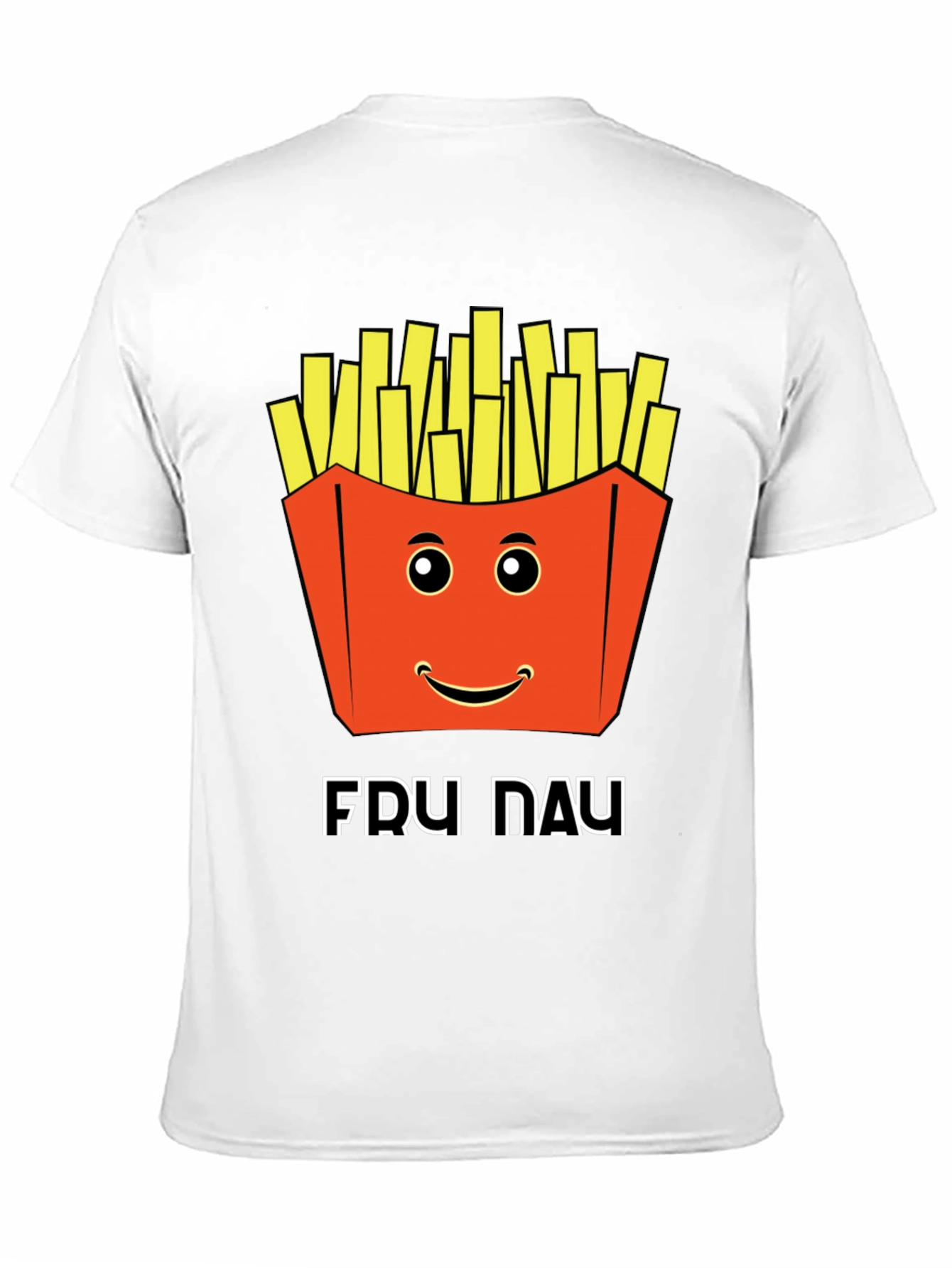 Funny Fry Day Graphic Tee - Black