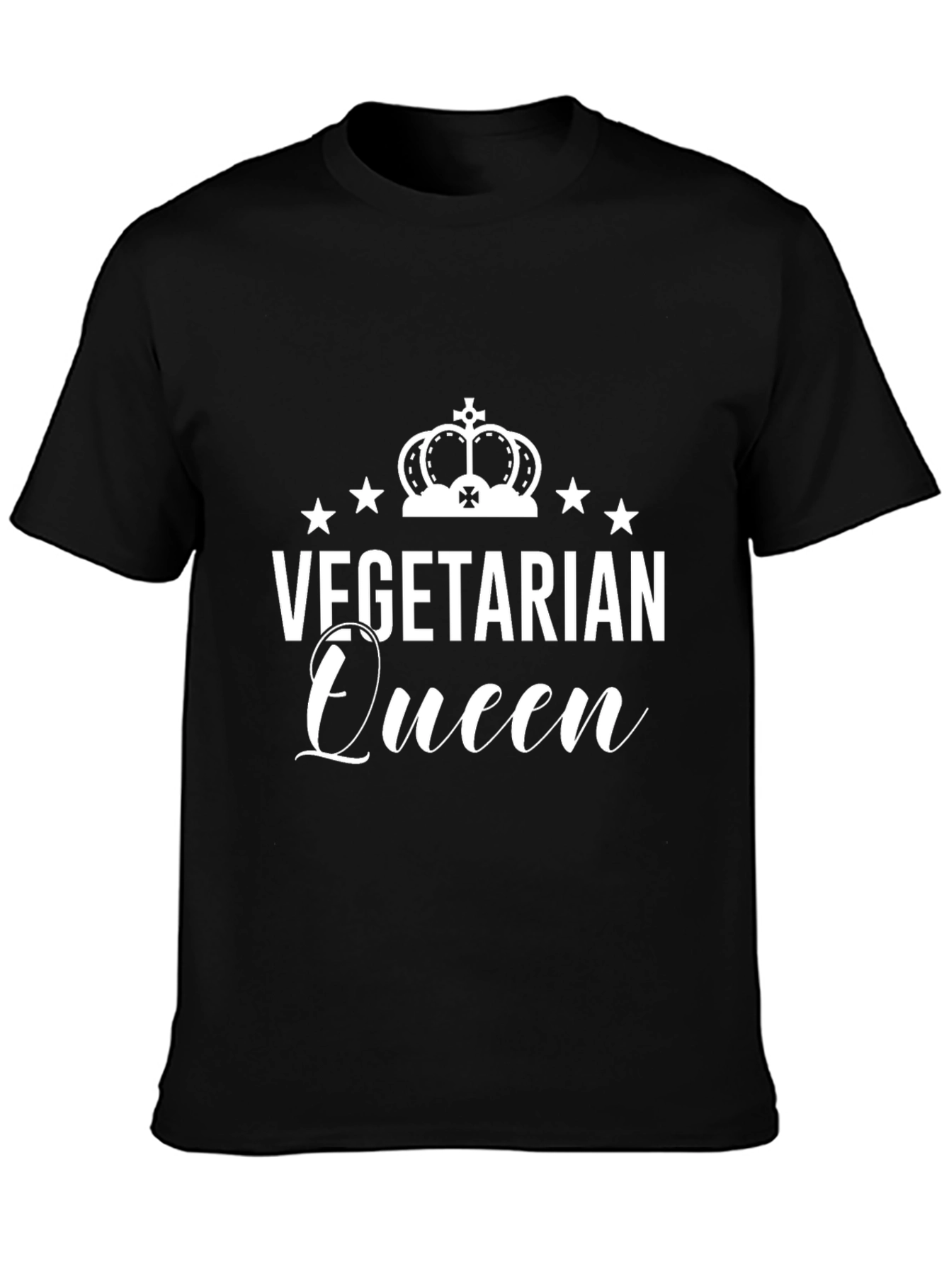 Vegetarian Queen Graphic Tee - Vegan Lifestyle