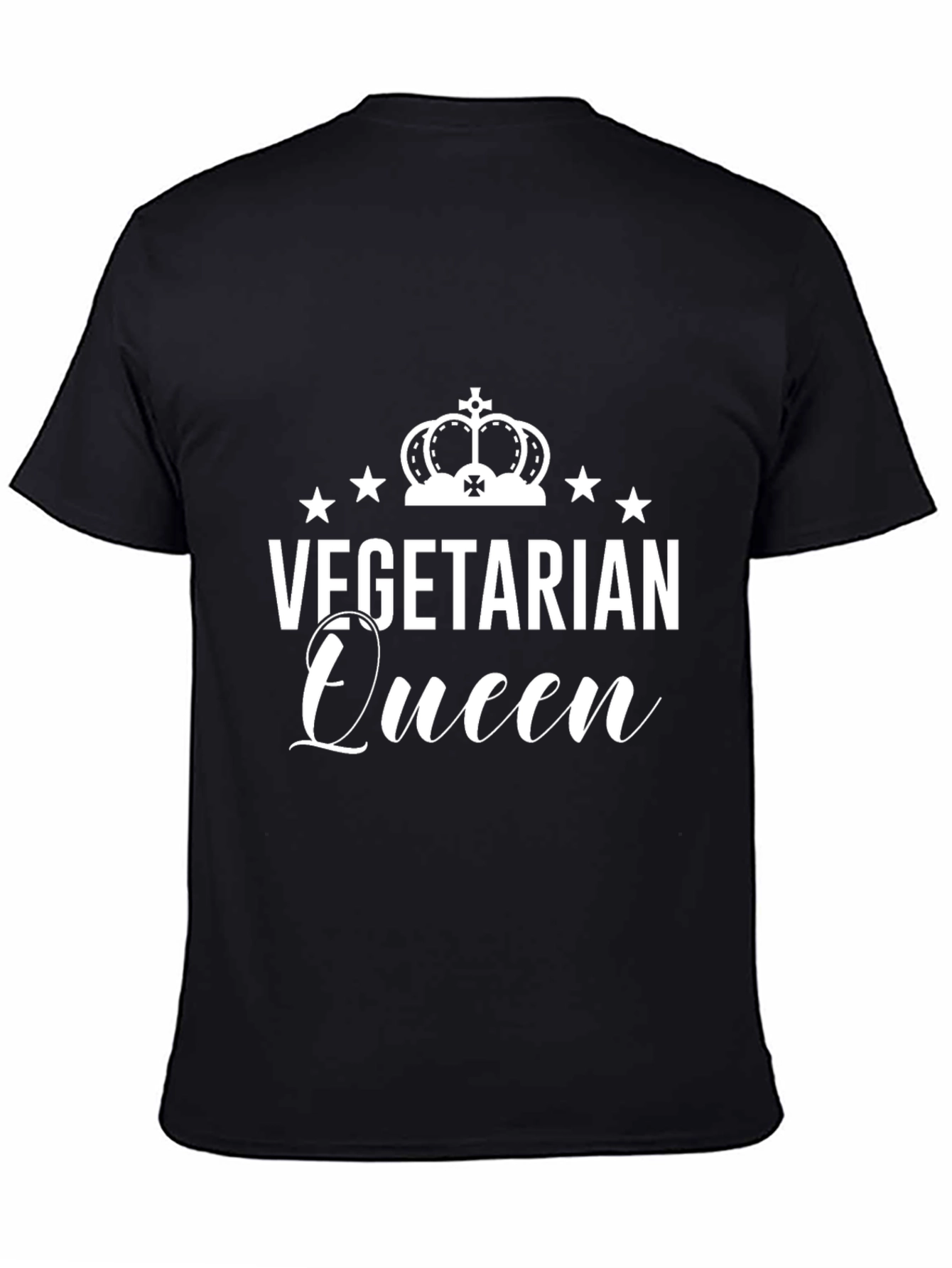 Vegetarian Queen Graphic Tee - Vegan Lifestyle