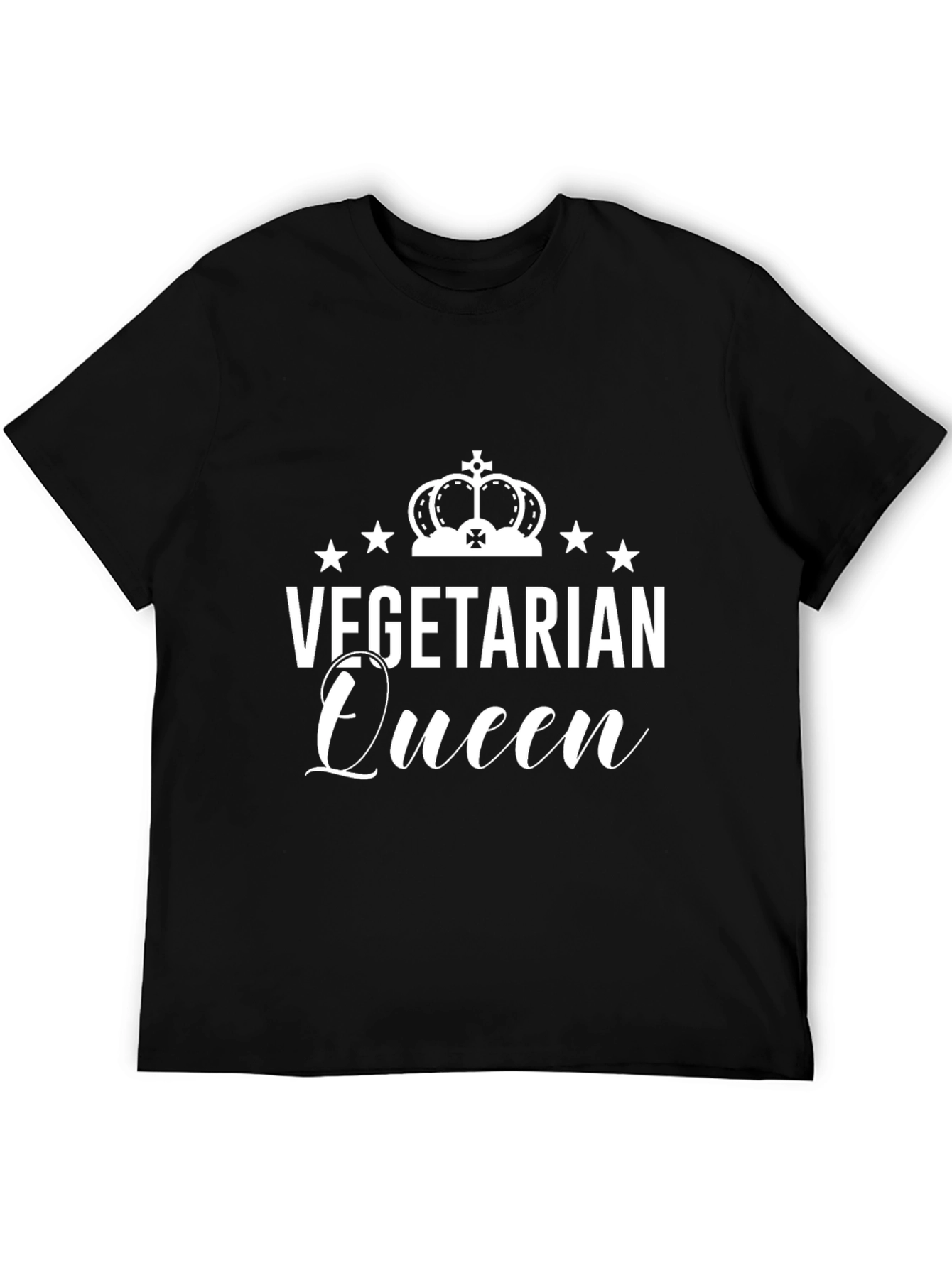 Vegetarian Queen Graphic Tee - Vegan Lifestyle