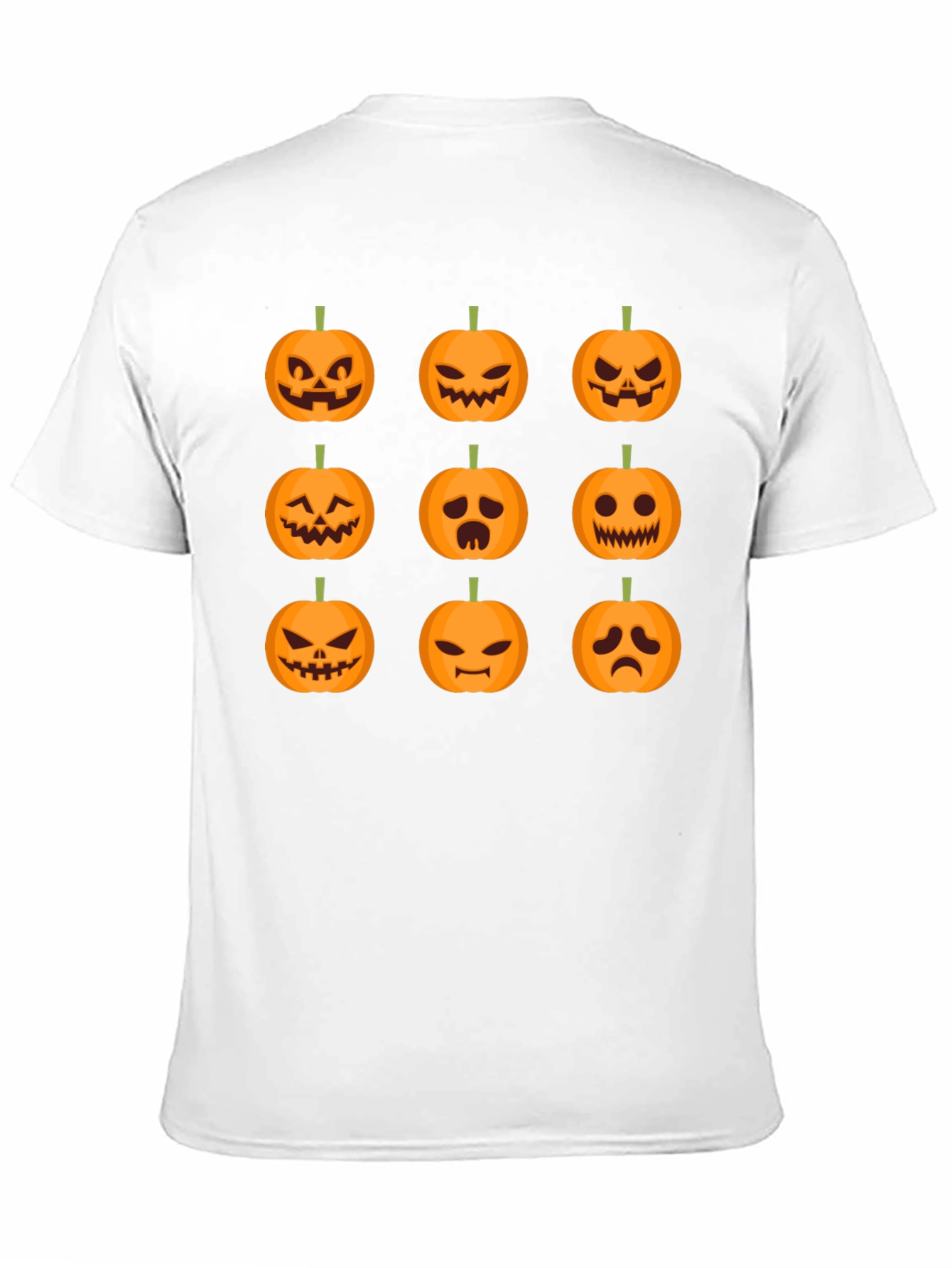 Halloween Pumpkin Faces Graphic T-Shirt