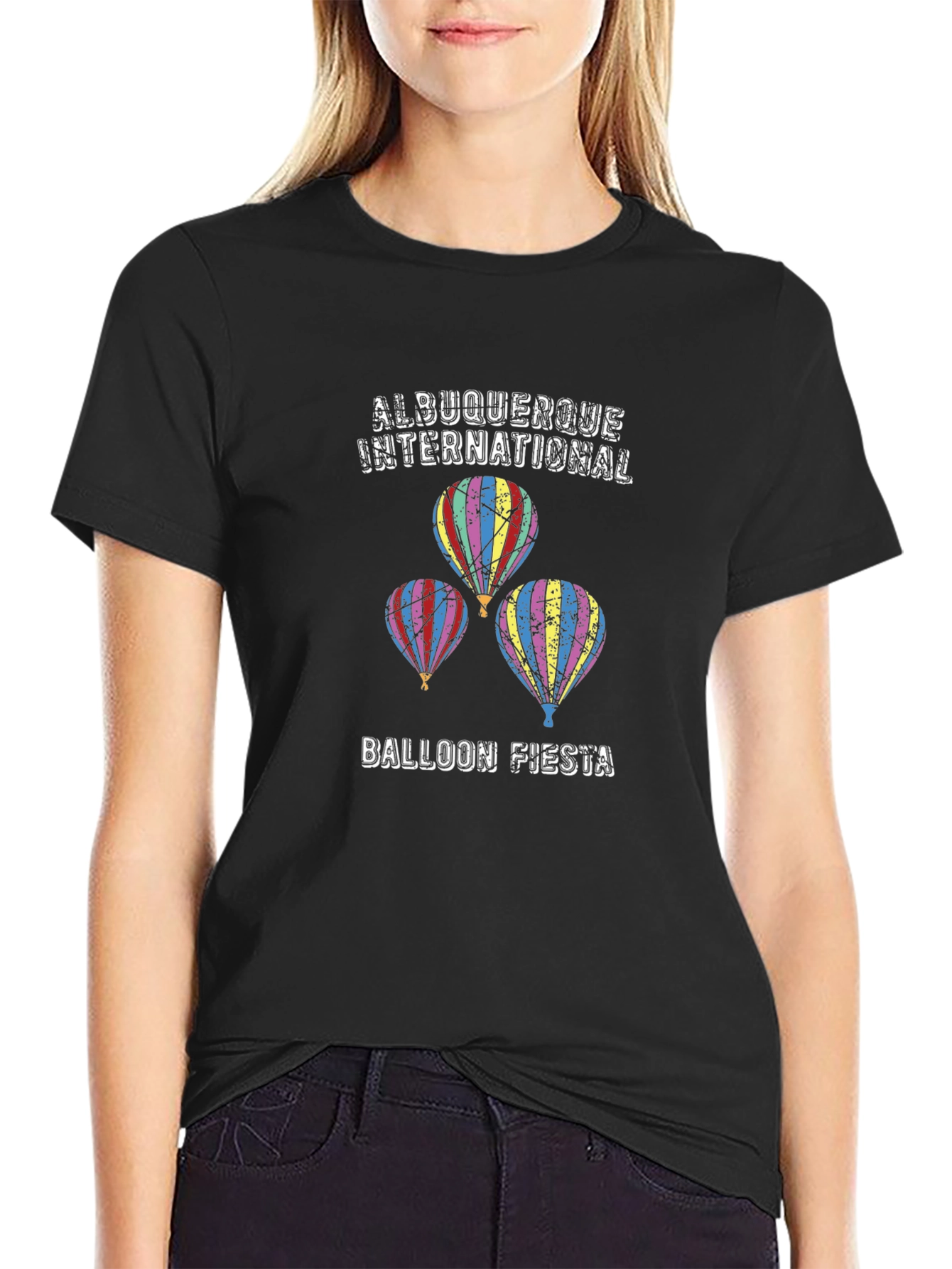 Albuquerque Balloon Fiesta Black T-Shirt