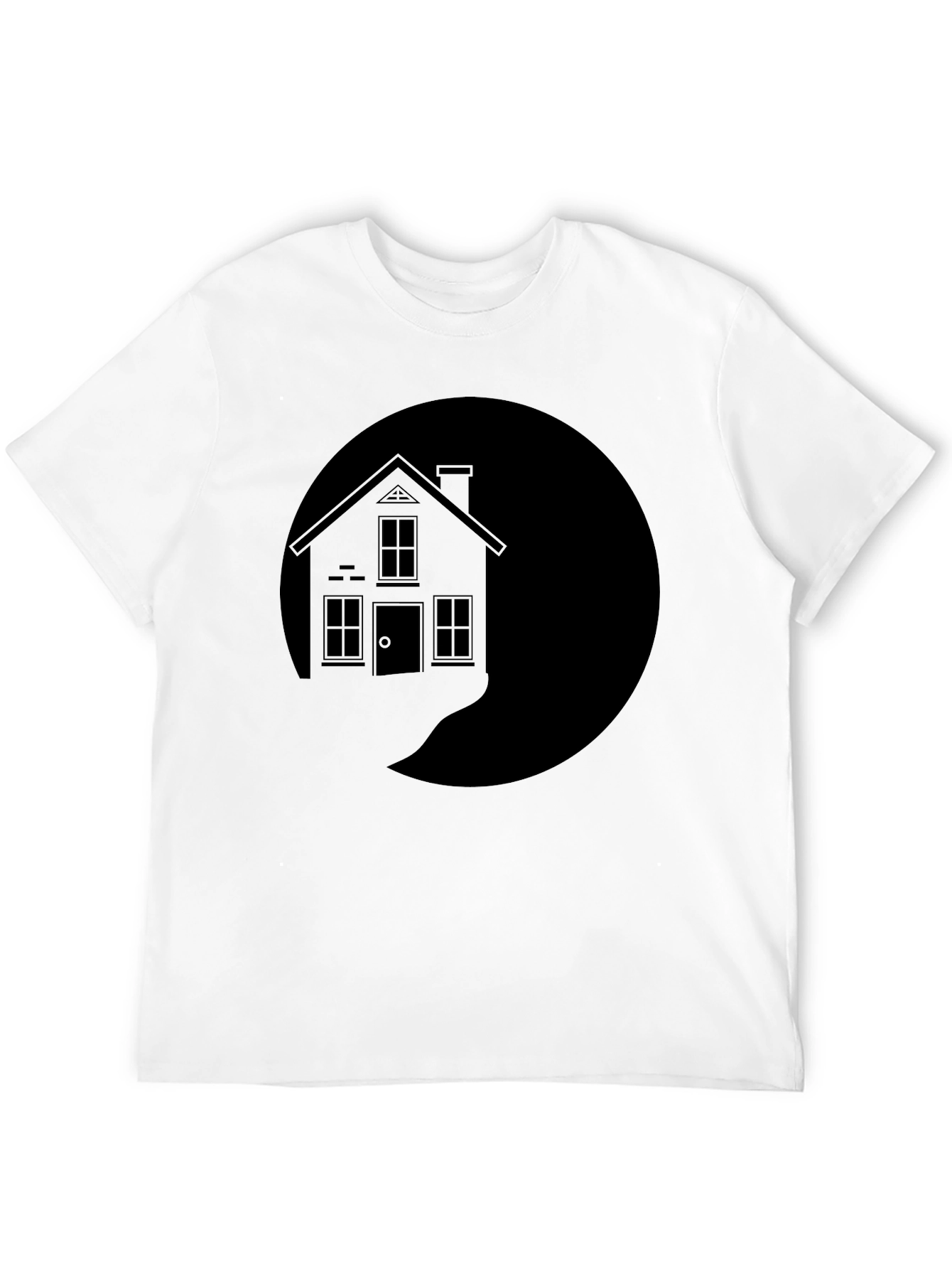 House Silhouette Graphic Tee - Modern Style