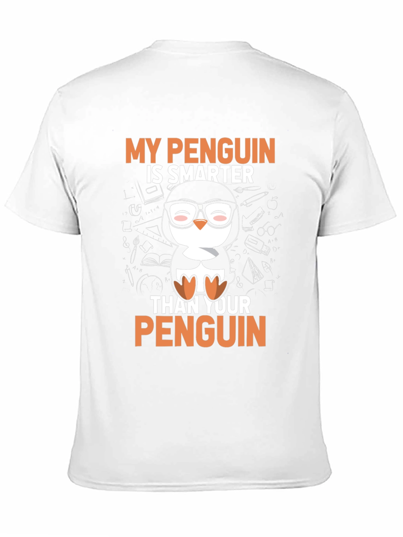 Smarter Penguin Graphic T-Shirt - Black