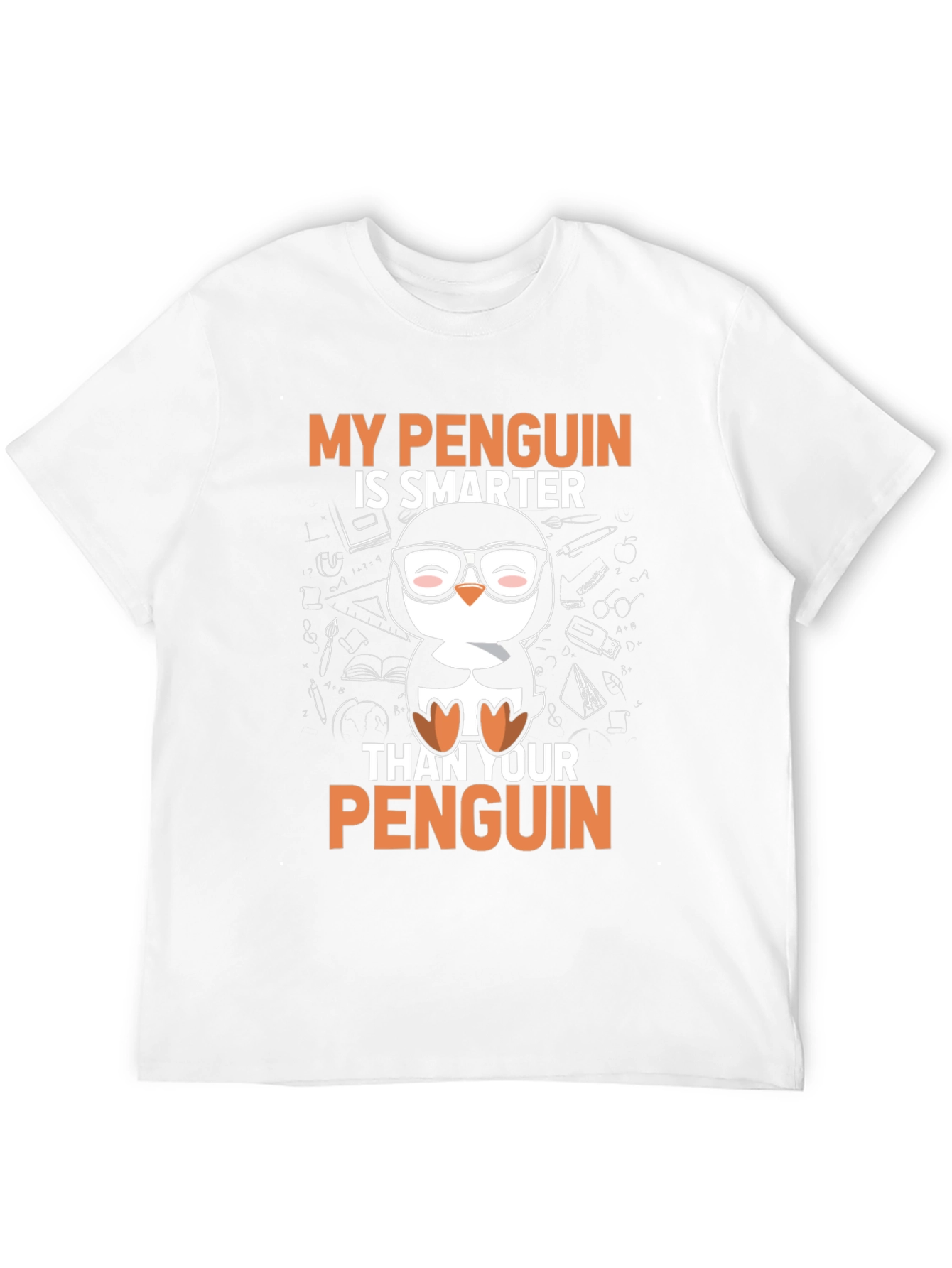 Smarter Penguin Graphic T-Shirt - Black