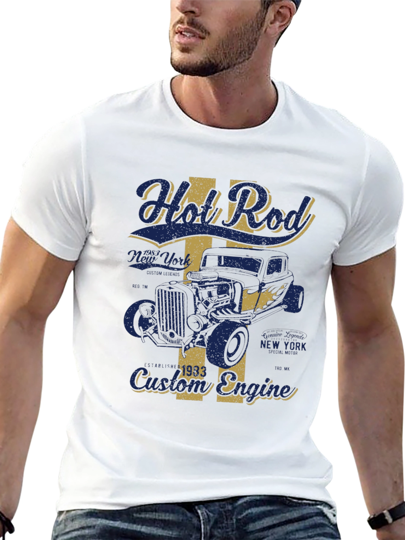 Hot Rod Custom Engine T-Shirt