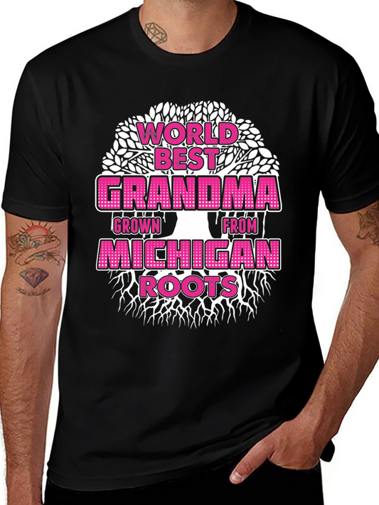 Worlds Best Michigan Grandma T-Shirt