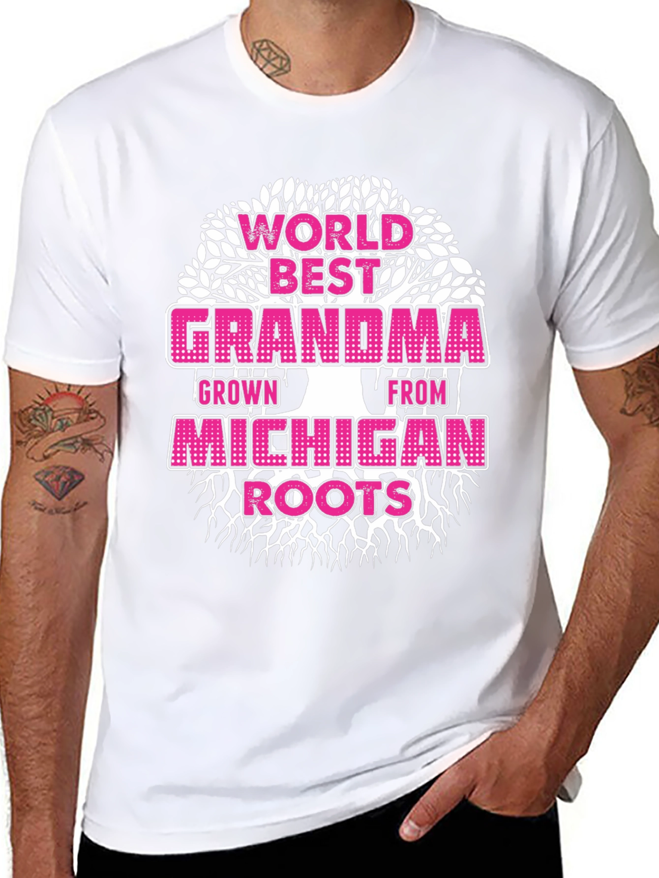 Worlds Best Michigan Grandma T-Shirt