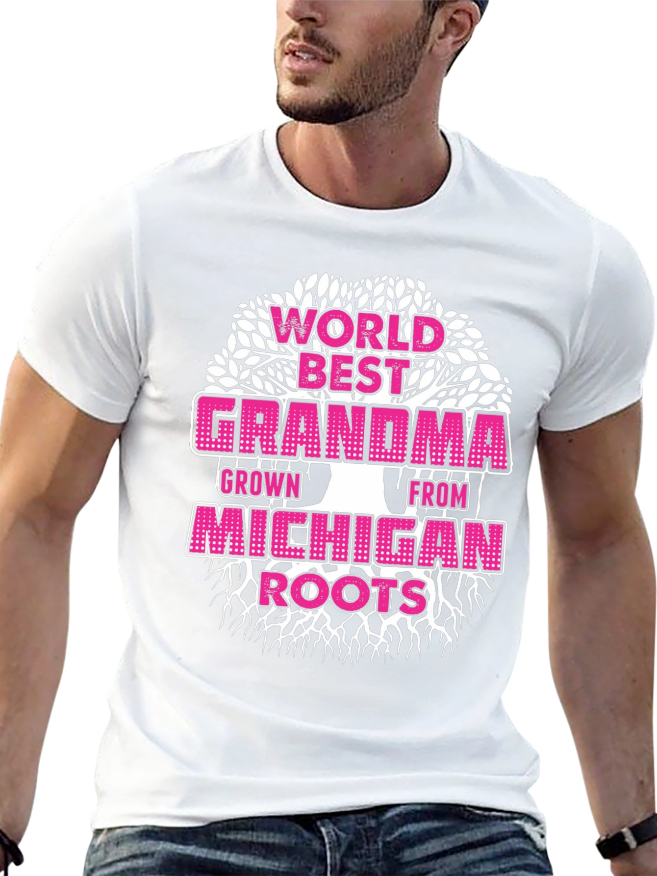 Worlds Best Michigan Grandma T-Shirt