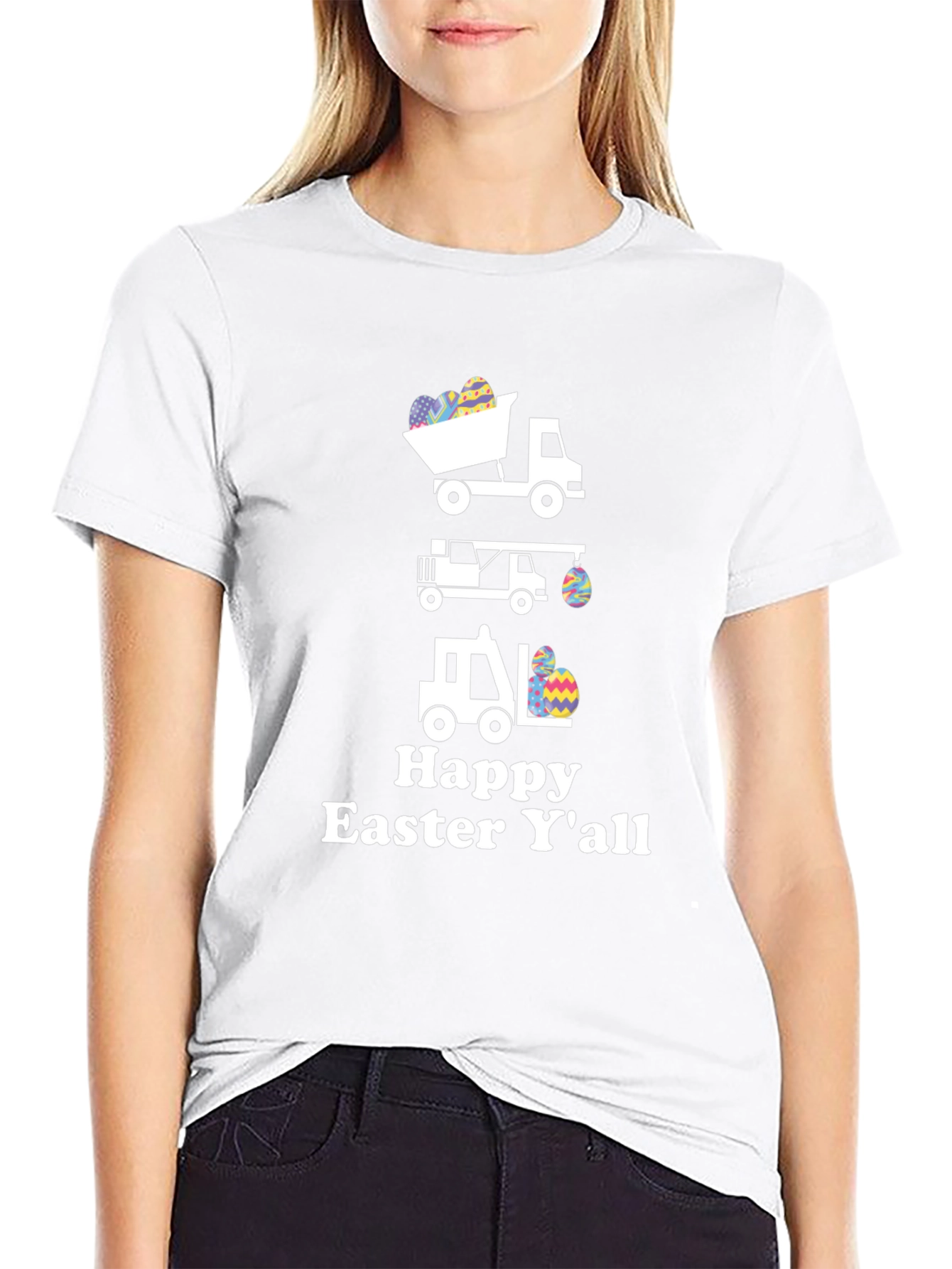 Easter Trucks T-Shirt - Happy Easter Yall