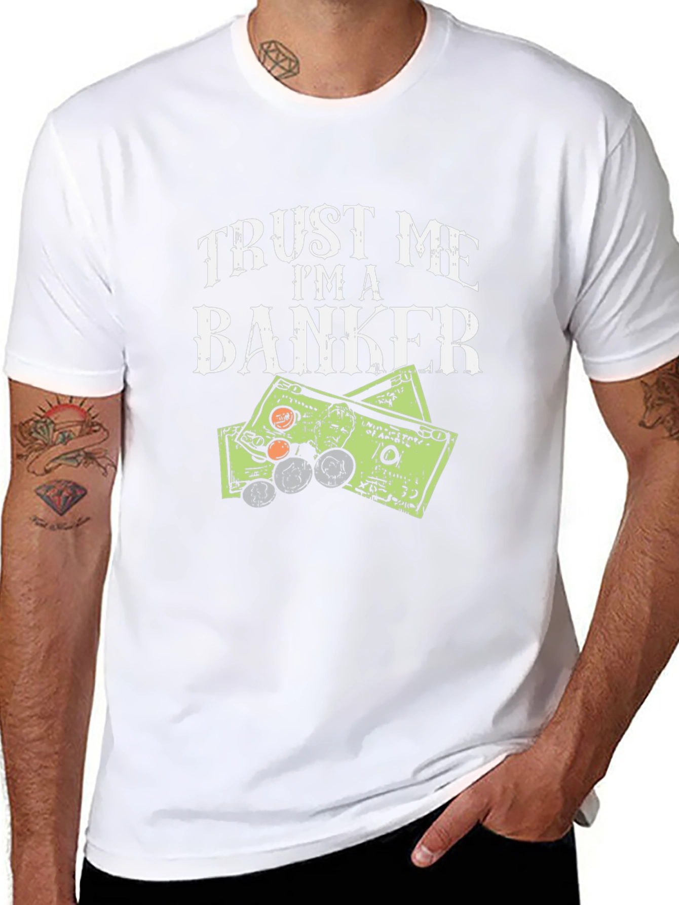 Trust Me Im A Banker T-Shirt Funny Money Design