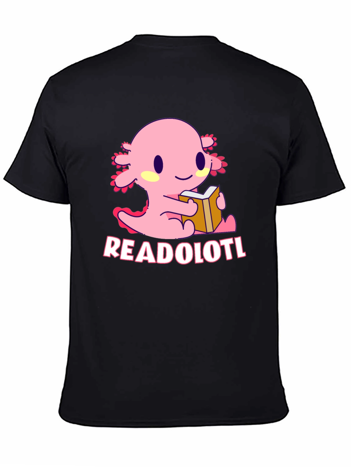 Readolotl T-Shirt - Cute Axolotl Reading Tee
