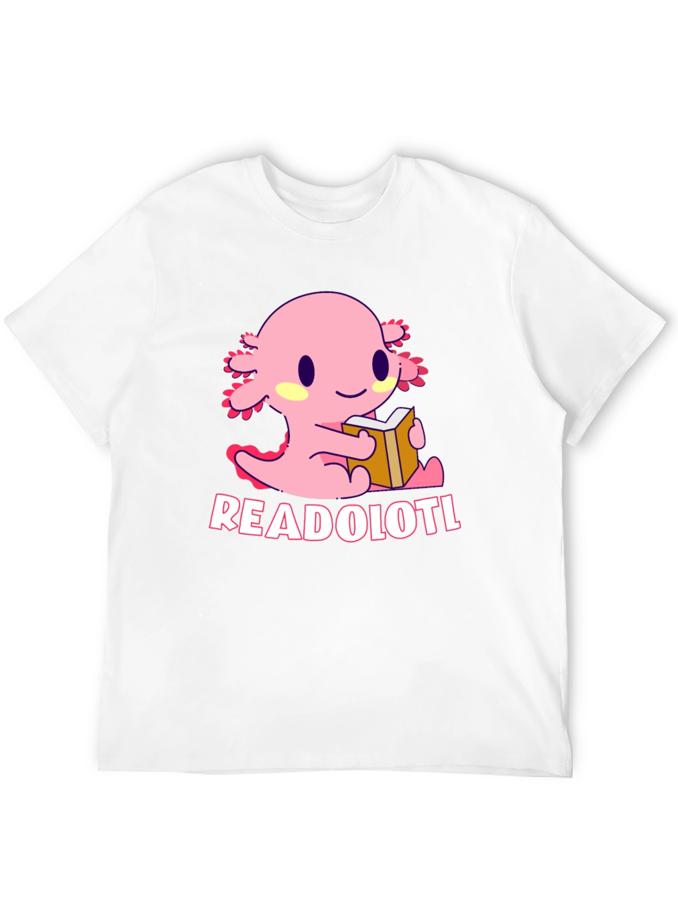 Readolotl T-Shirt - Cute Axolotl Reading Tee