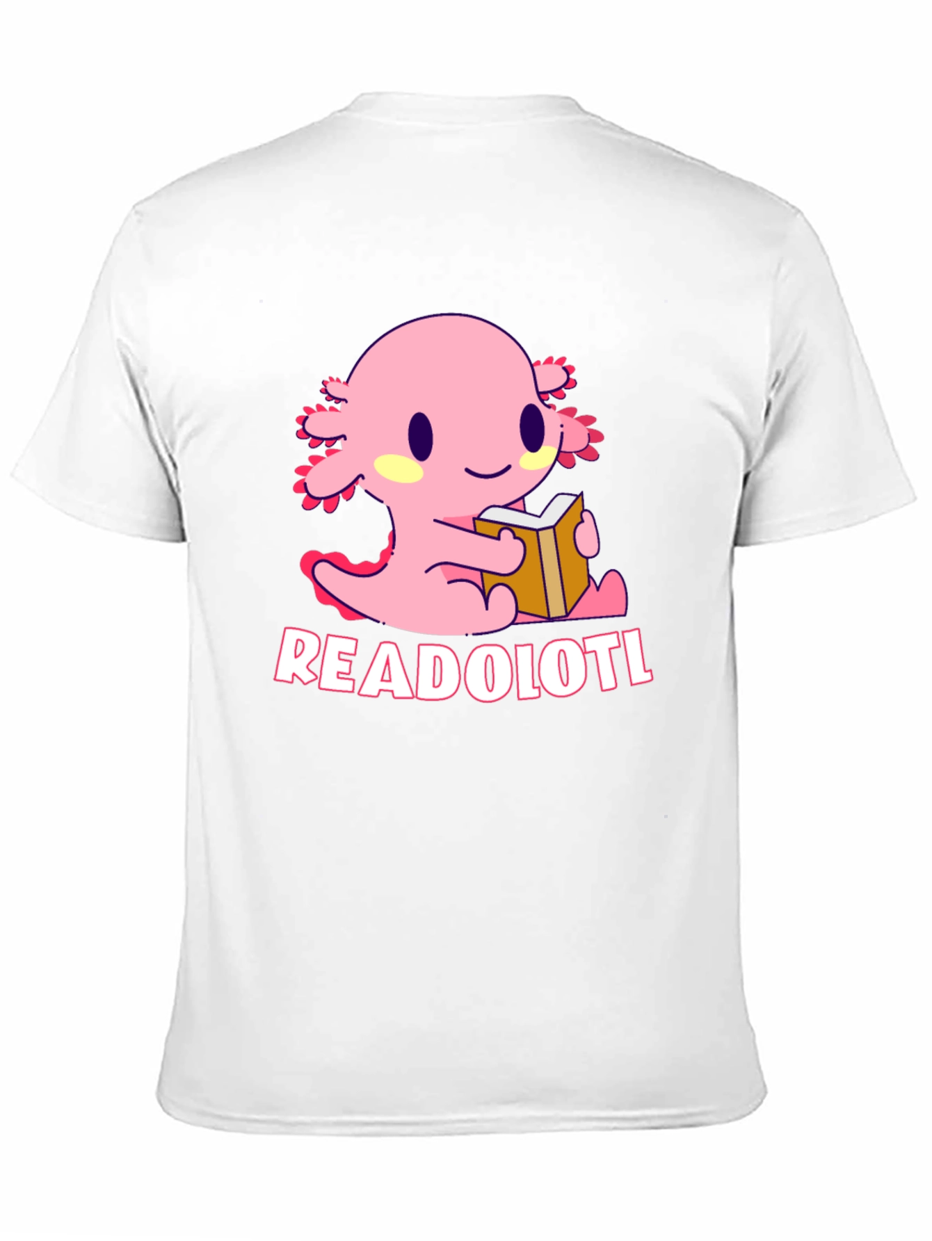 Readolotl T-Shirt - Cute Axolotl Reading Tee