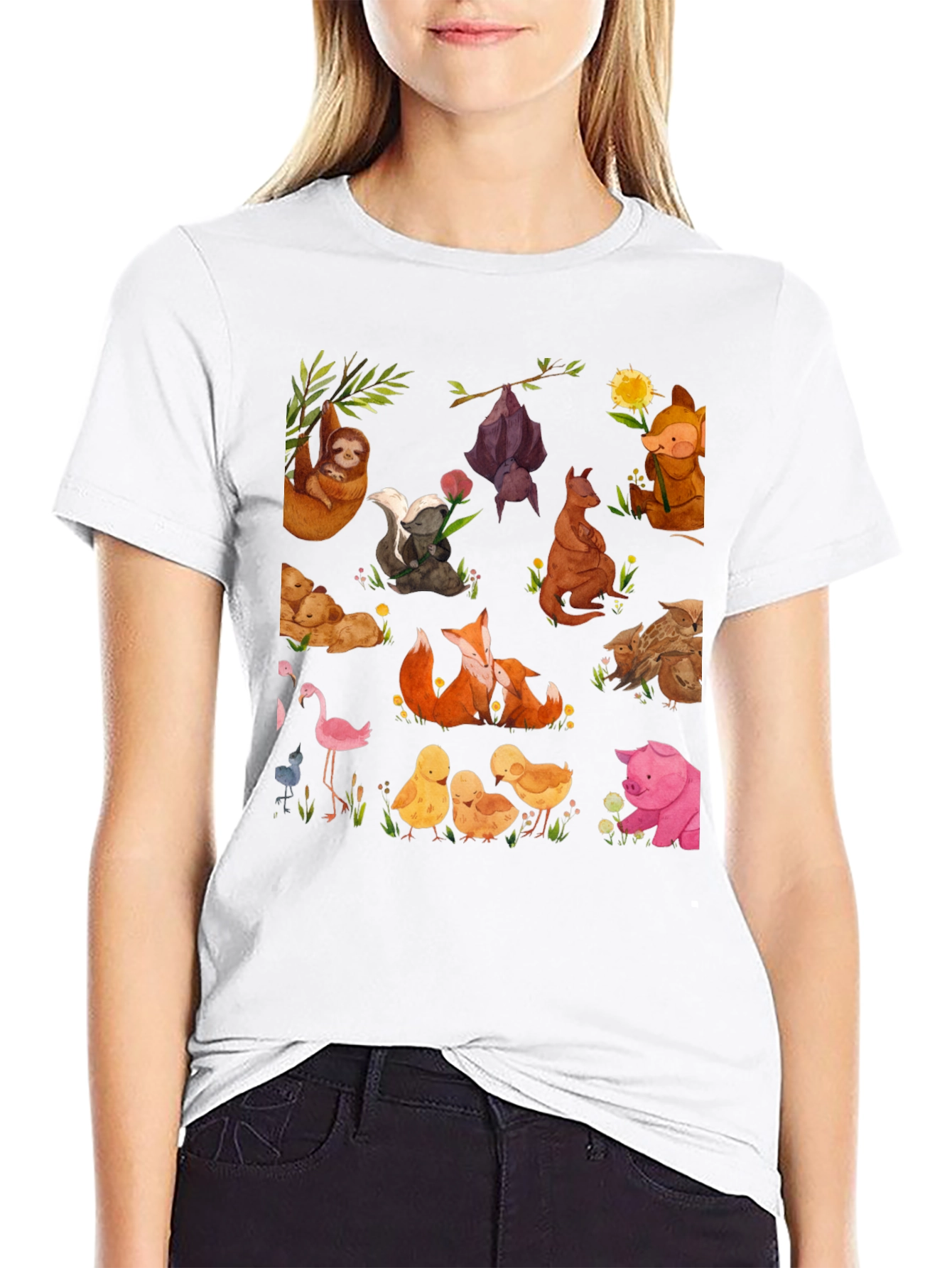 Cute Animal Print T-Shirt