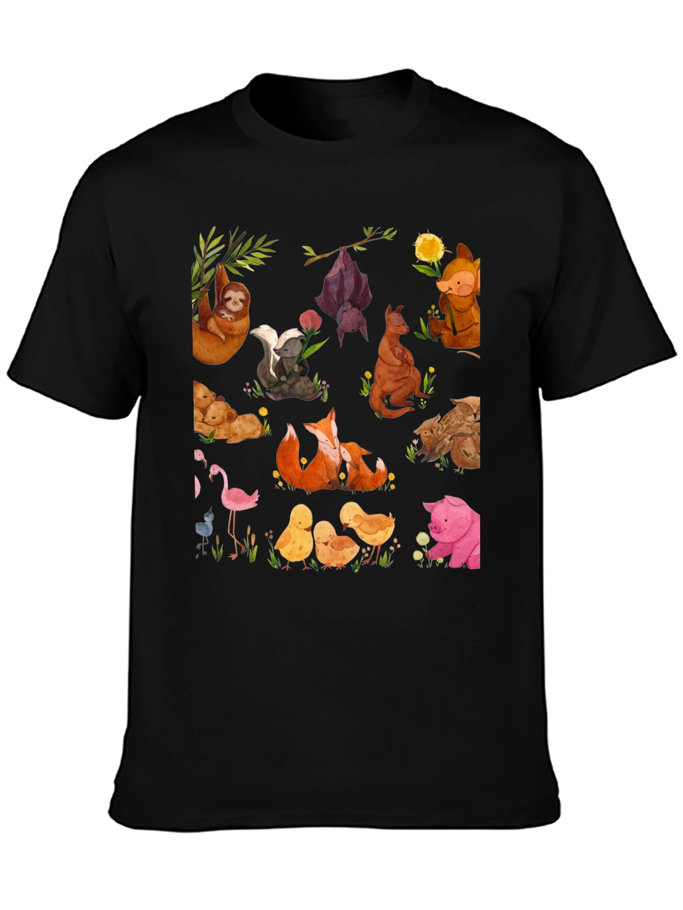 Cute Animal Print T-Shirt