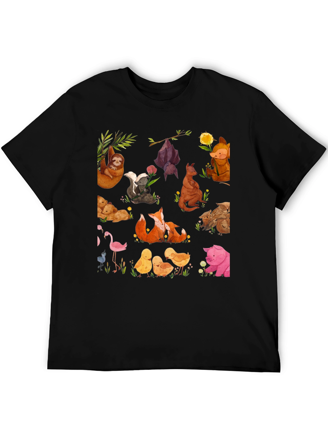 Cute Animal Print T-Shirt