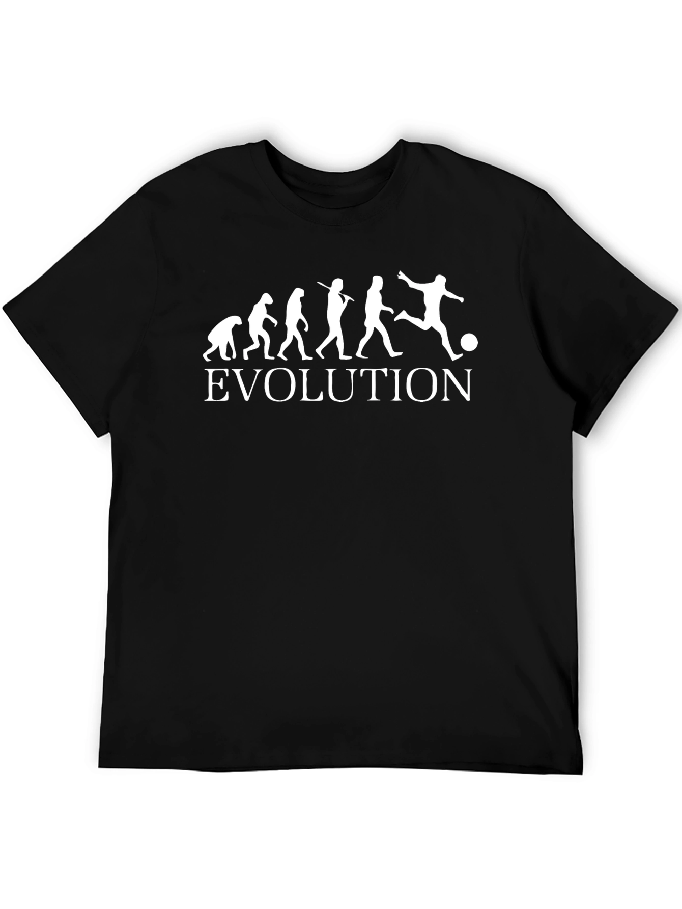 Evolution Soccer T-Shirt - Black Graphic Tee