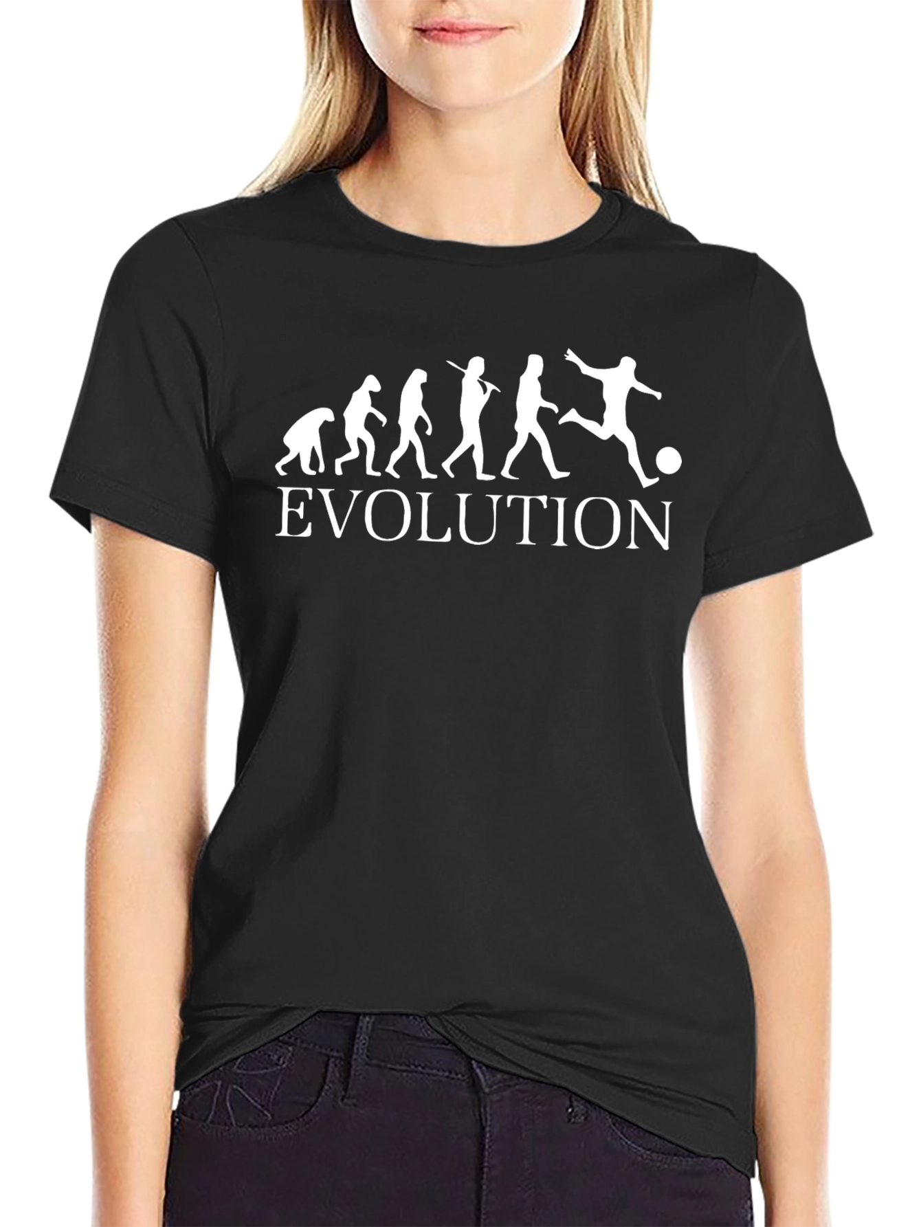 Evolution Soccer T-Shirt - Black Graphic Tee