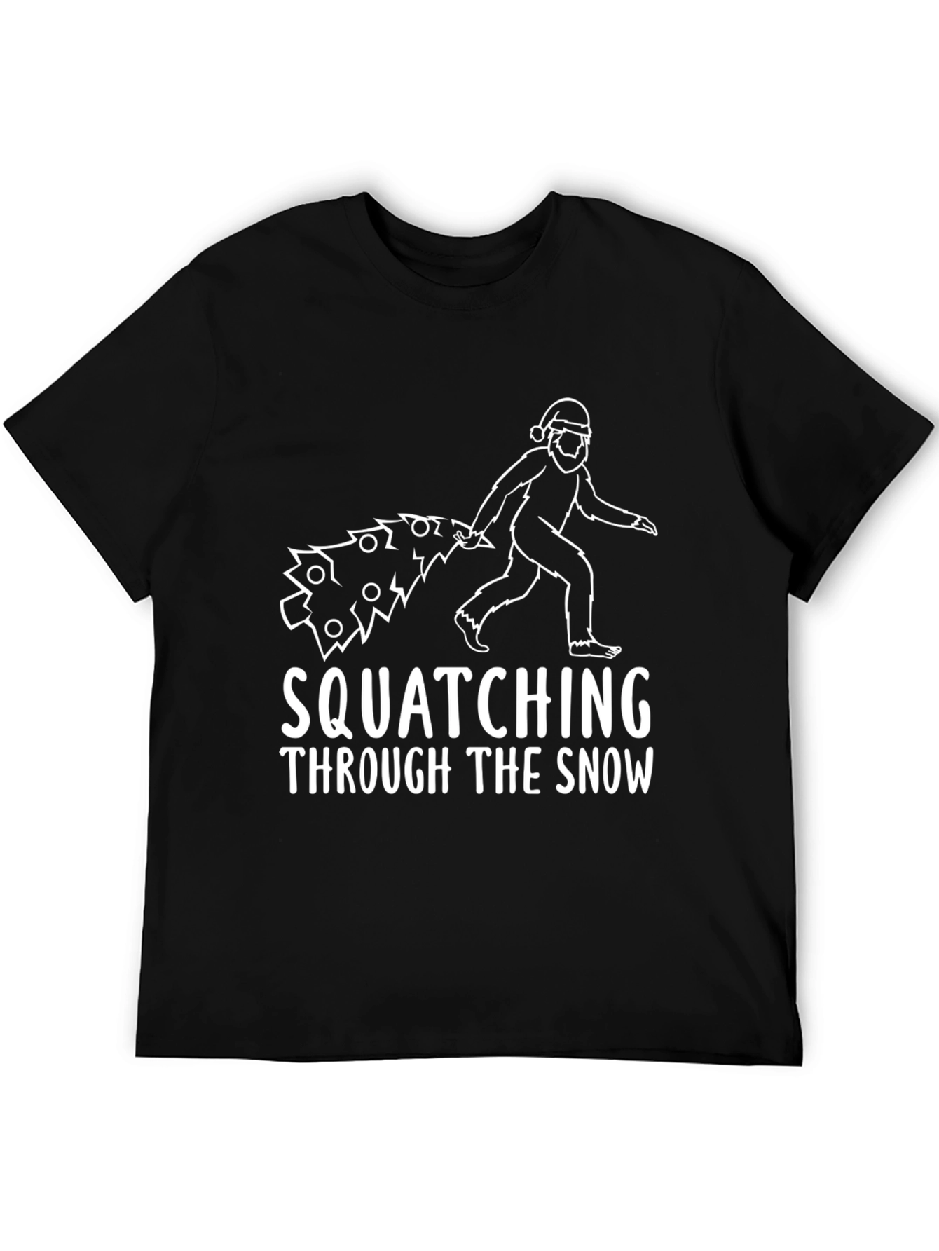 Squatching Through The Snow Christmas T-Shirt