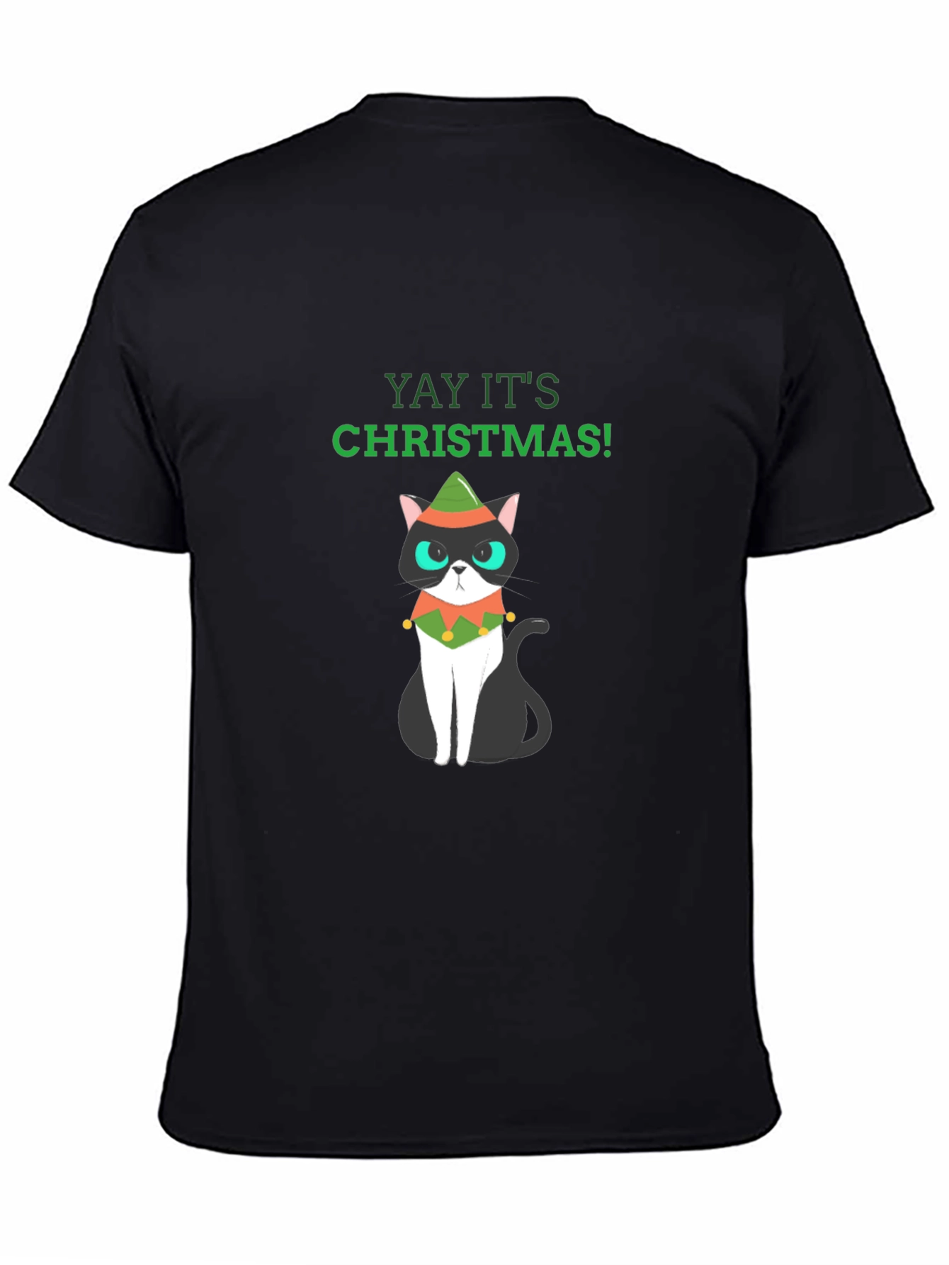 Christmas Cat T-Shirt - Holiday Fun