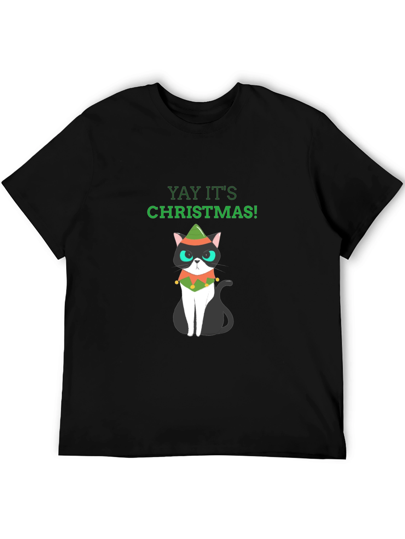 Christmas Cat T-Shirt - Holiday Fun
