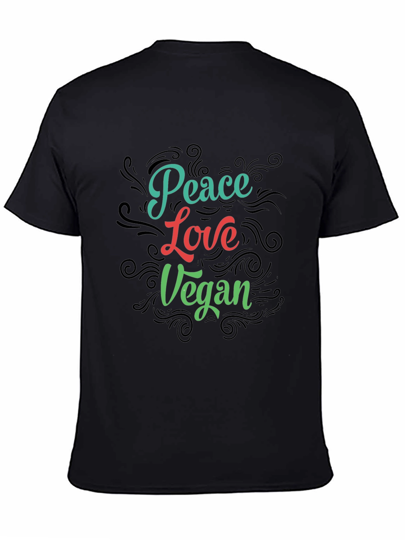 Peace Love Vegan Graphic T-Shirt