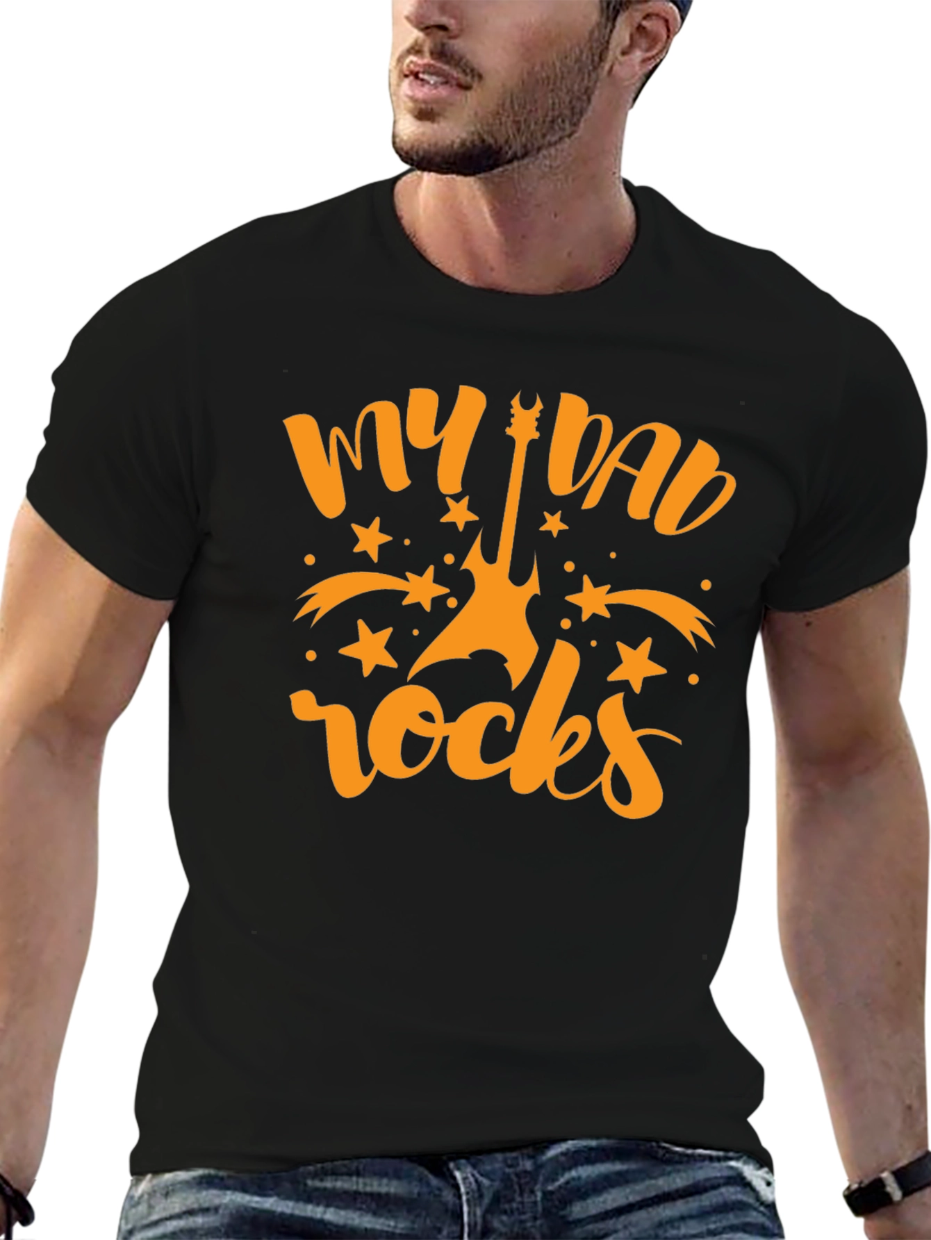 My Dad Rocks Guitar Graphic Tee